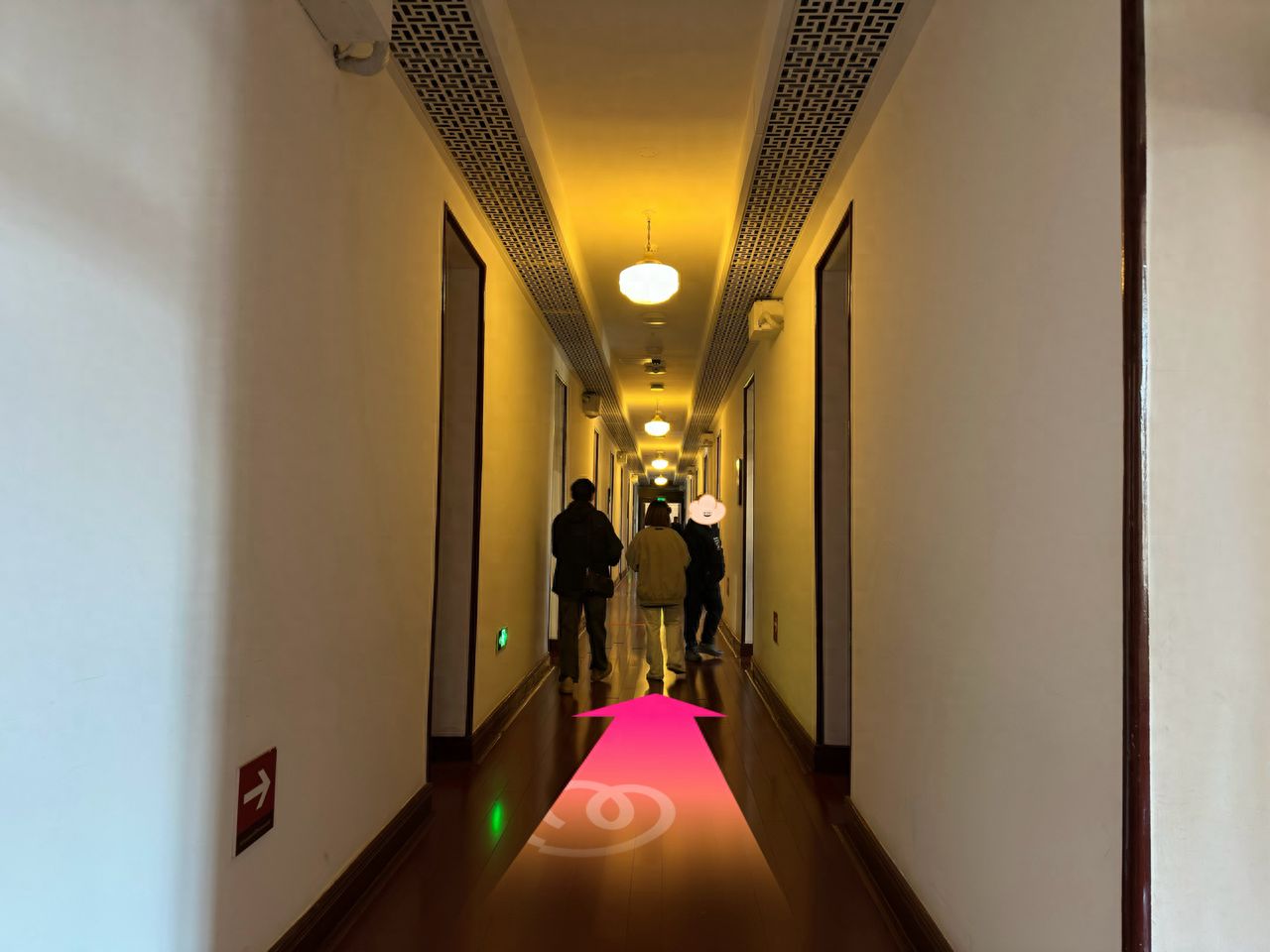 After entering, turn right and walk straight for 50 meters. — step-by-step photo guide