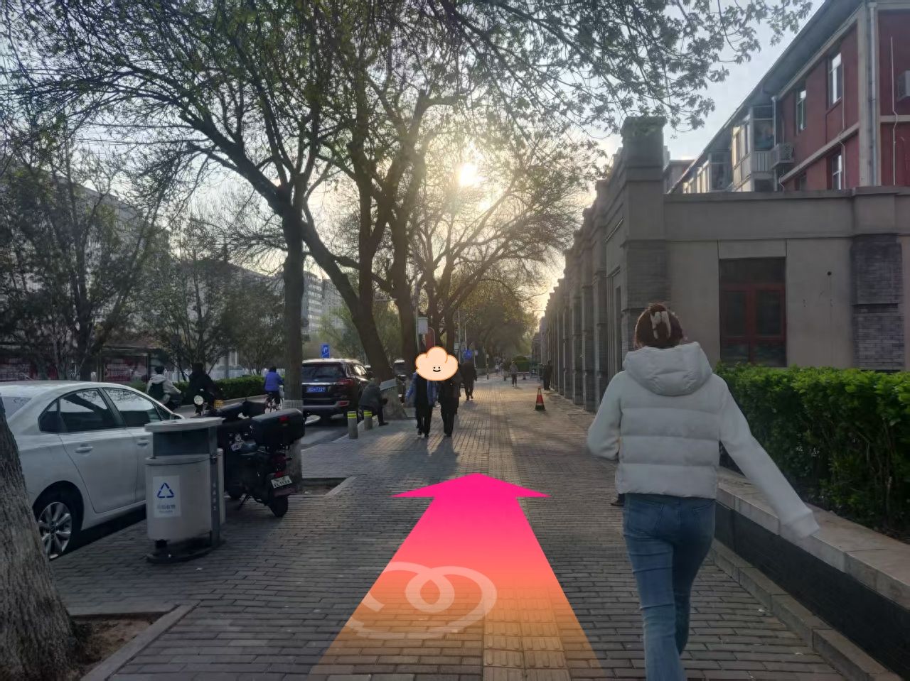 Exit A1 at Chongwenmen Station and go straight for 340 meters. — step-by-step photo guide