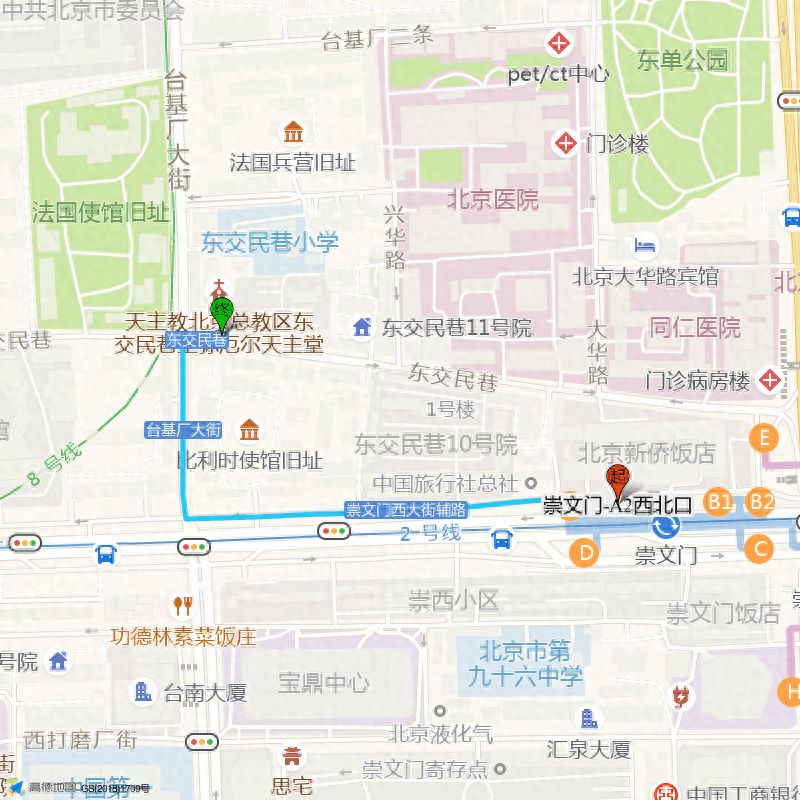 Walk east along Dongjiaomin Lane, pass by Zijin Hotel (on the right), and then you will reach your destination. — step-by-step photo guide