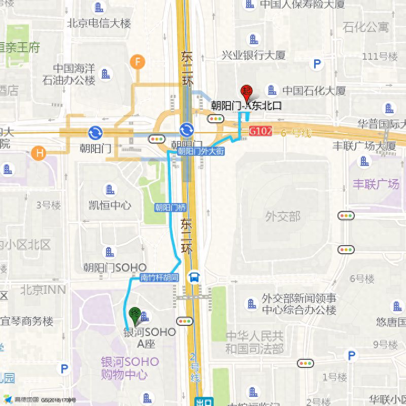 Walk south until you reach Beijing Yapi Stomatology Clinic (on the left), and then you have reached your destination. — step-by-step photo guide
