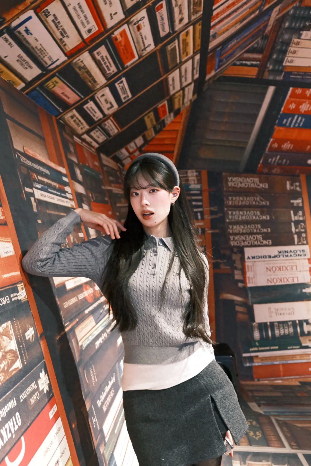 Photo by Beijing British Library: World Pixels - Book Tunnel