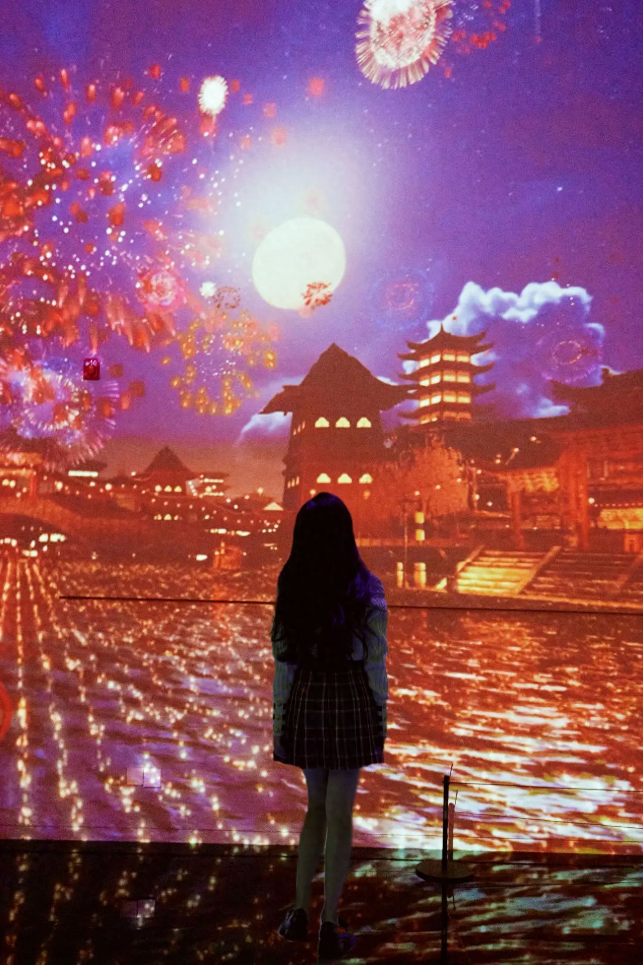 Photo by China National Arts and Crafts Museum - Fireworks Projection