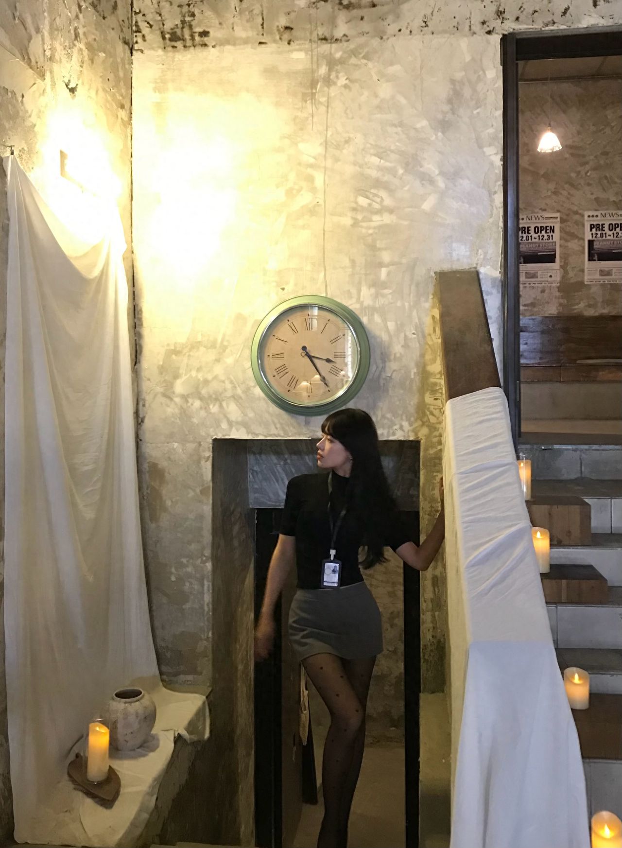 Photo by Here (Huguosi Store) - Clock Staircase