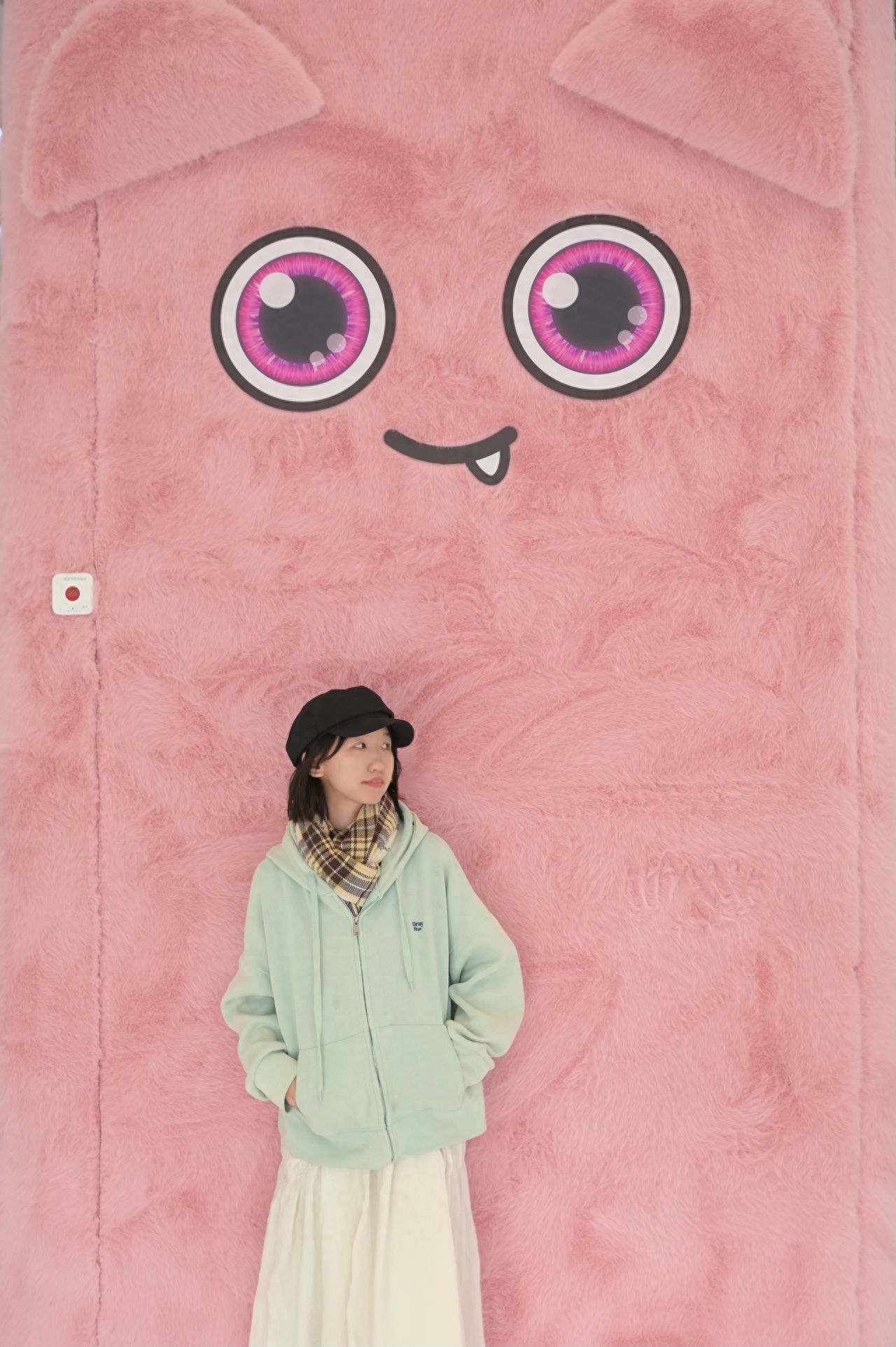 Photo by Chaoyang Joy City - MBTI Exhibition Pink Plush Wall