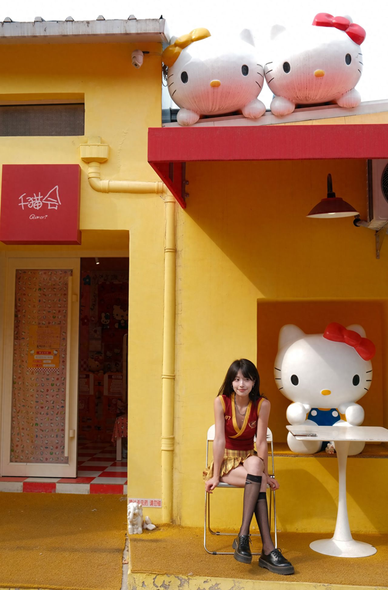 Photo by Thousand Cats Club - Next to Kitty's table at the entrance.