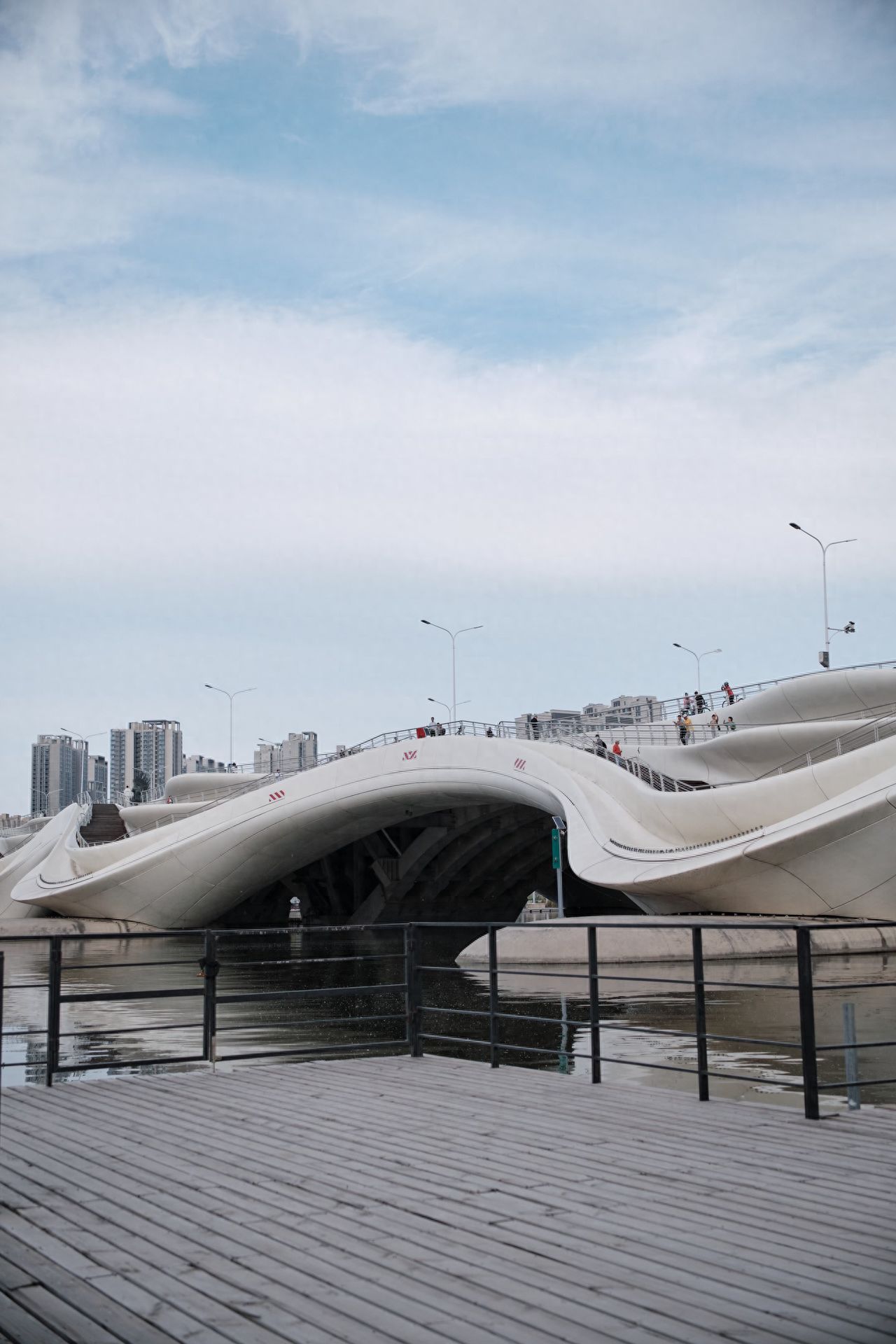 Photo by Thousand Lotuses Dripping Dew Bridge - Corner of the railings under the bridge