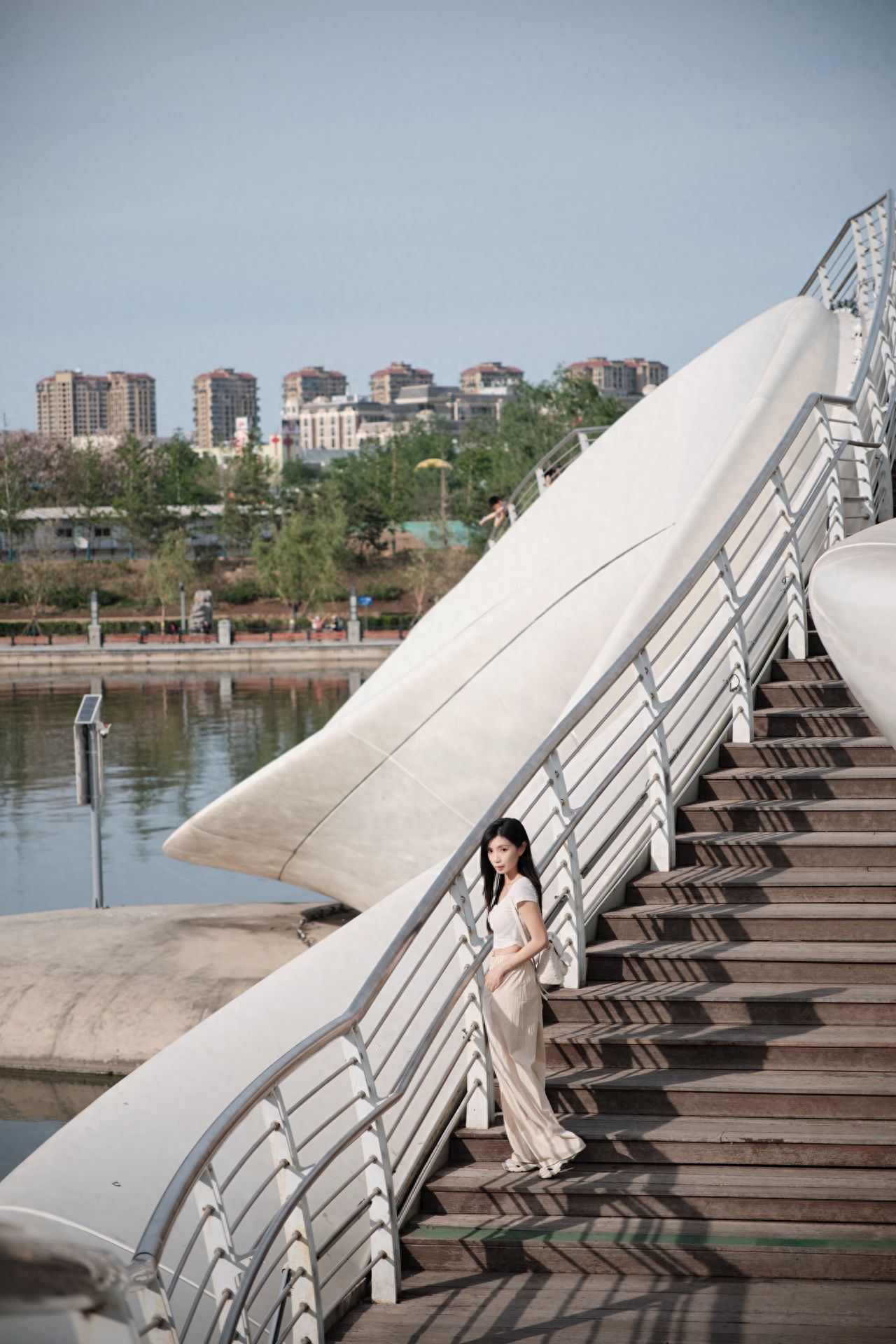Photo by Qianhe Xielu Bridge - Steps on the side of the bridge