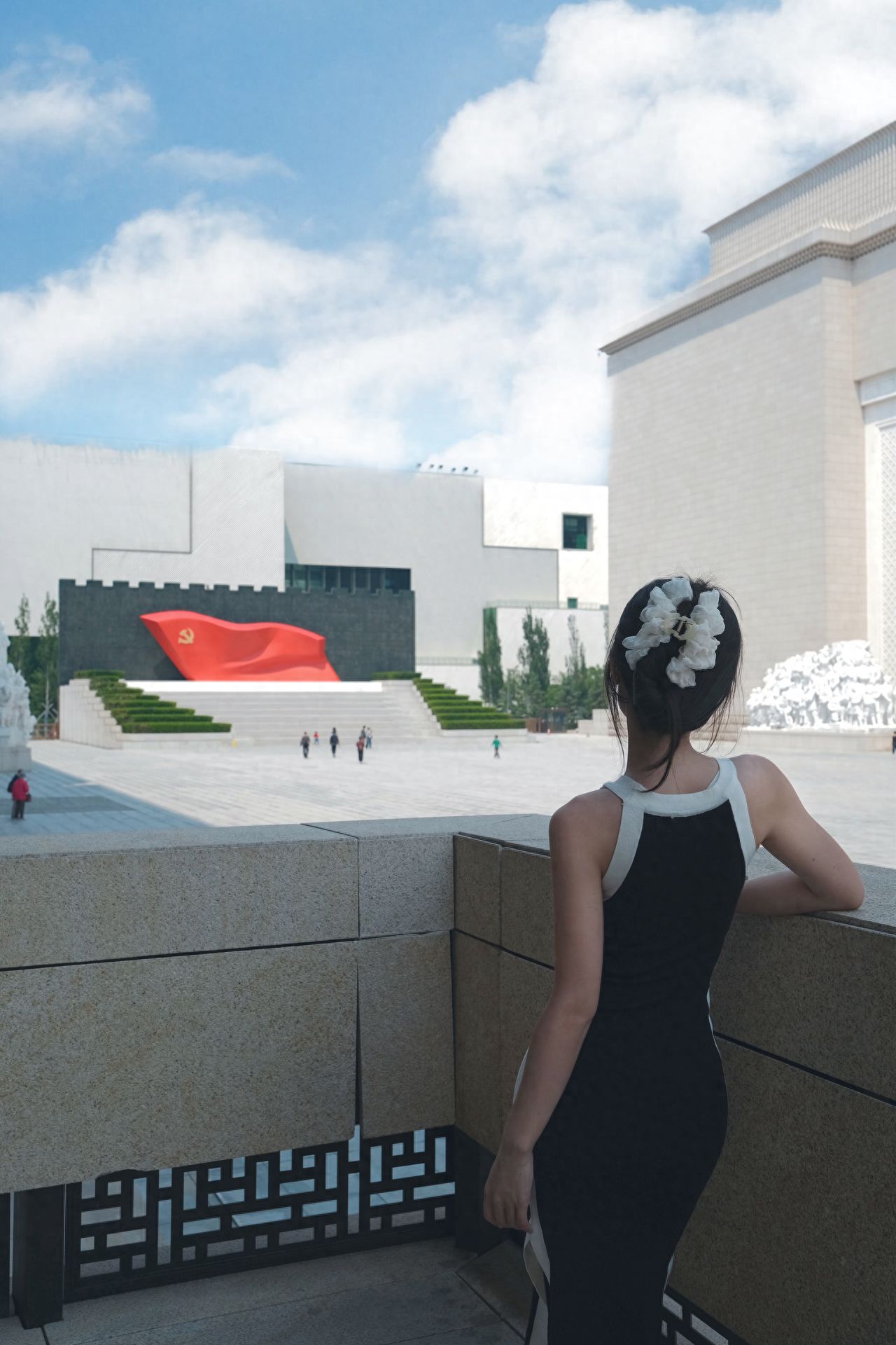 Photo by China National Arts and Crafts Museum - In Front of the National Flag