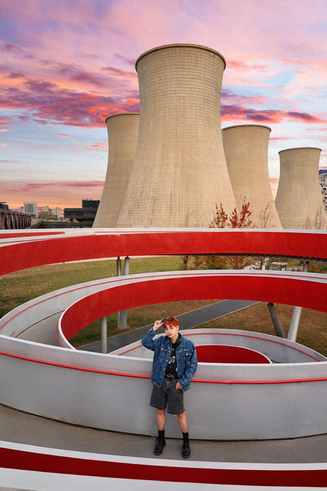 Photo by Shougang Park - Winter Olympic Ring and Chimney