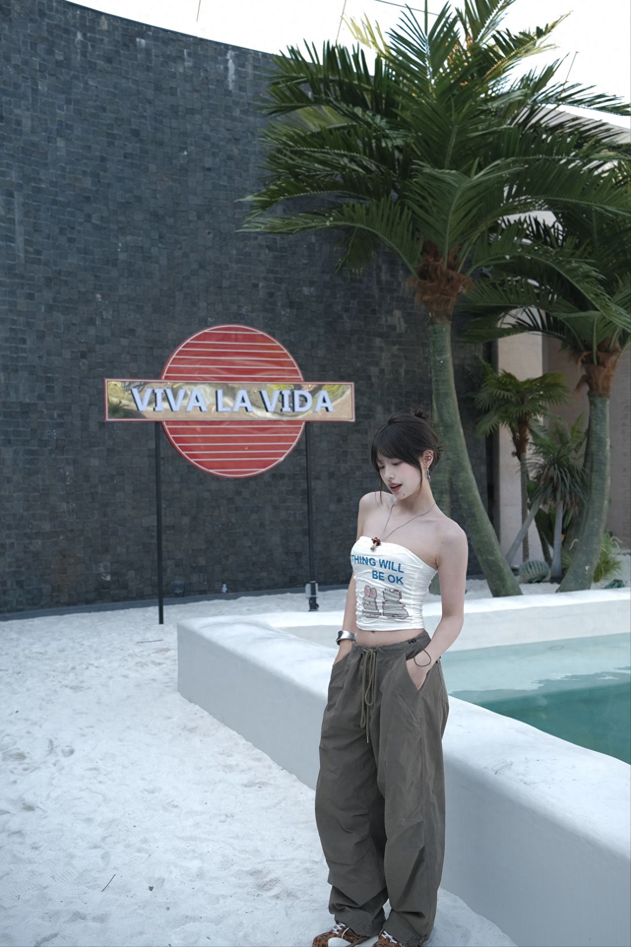 Photo by Huashan Garden - Poolside Letter Sign