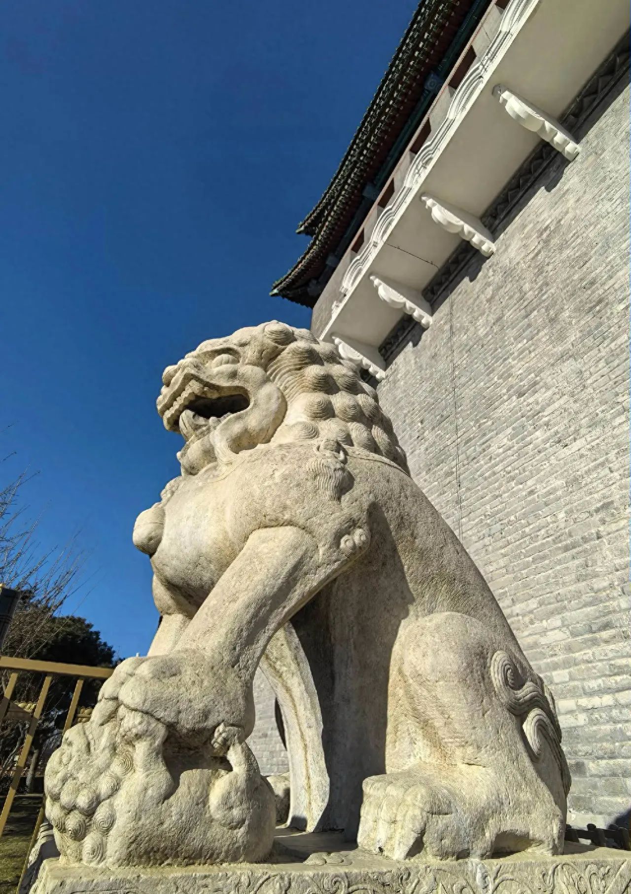 Photo by Zhengyangmen Arrow Tower - Stone Lions at the South Gate Entrance