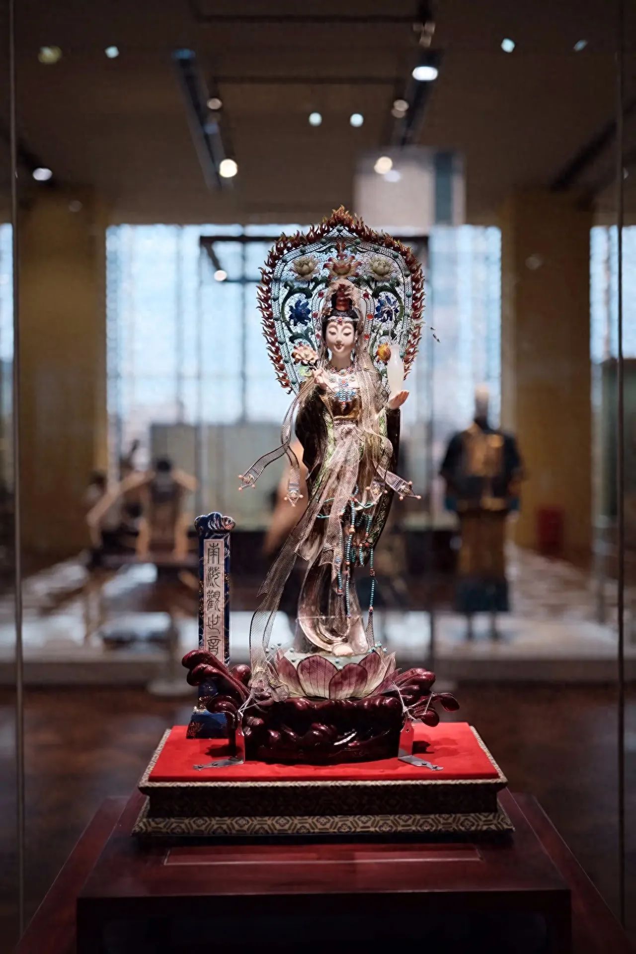 Photo by China National Arts and Crafts Museum - Silver Flower Filigree Bodhisattva Statue