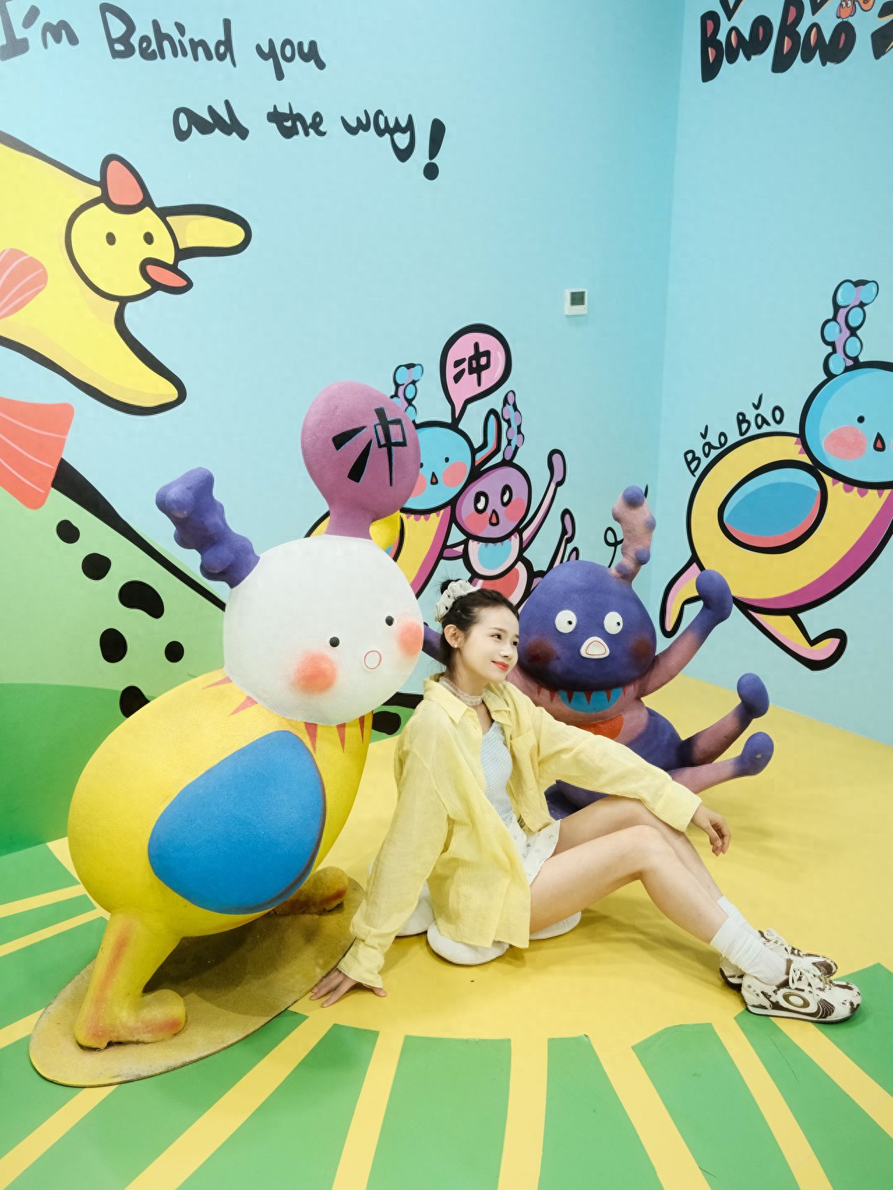 Photo by Wangfujing Joy City Shopping Center - BaoBao Cartoon Installation