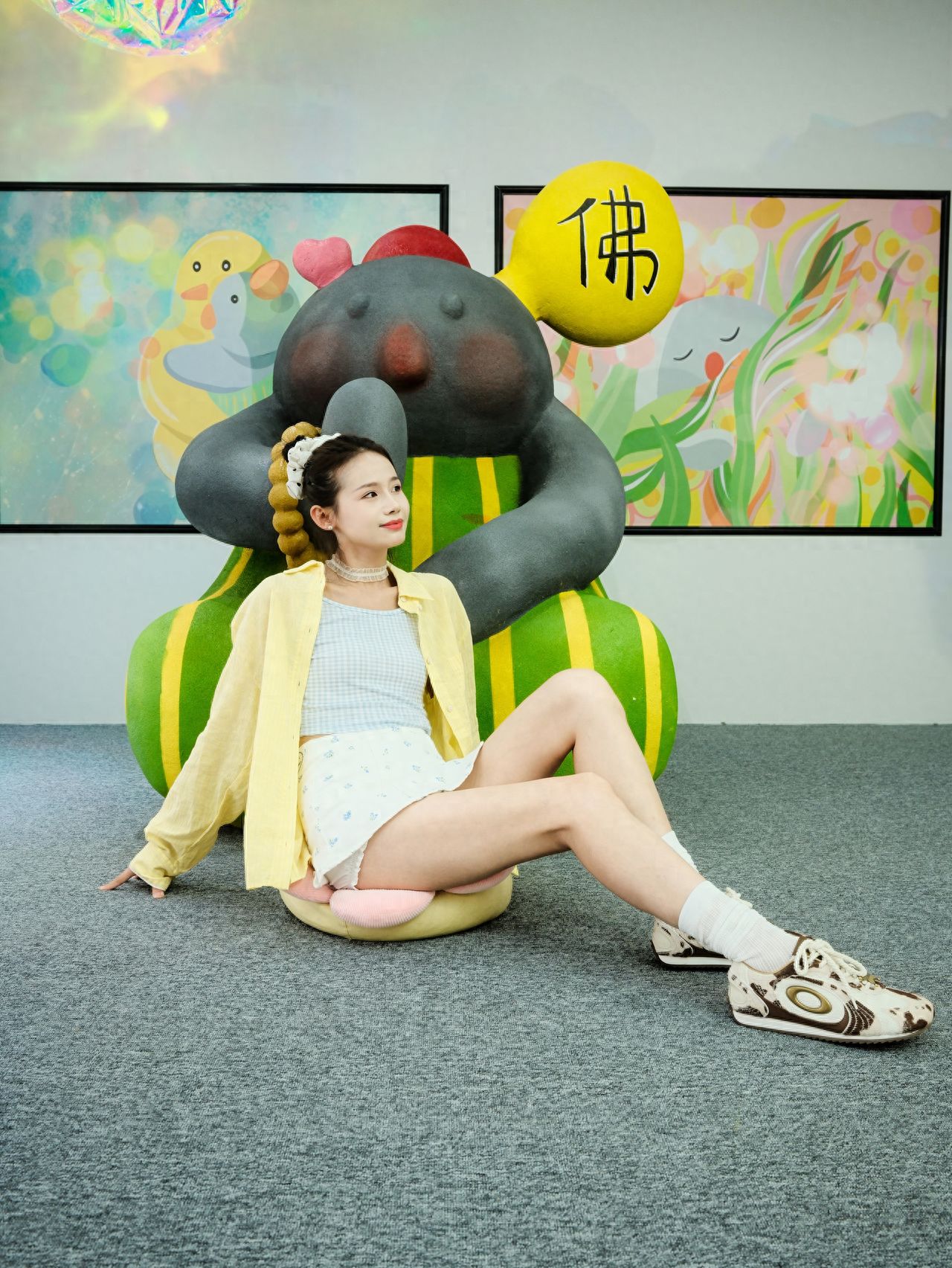 Photo by Wangfujing Joy City Shopping Center - BaoBao Grey-Green Statue