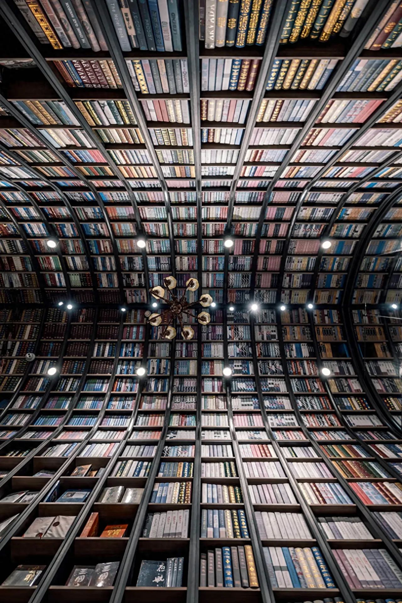 Photo by Zhong Shu Ge (Beijing Rongke Store) - Upward Shot of the Arched Bookshelf