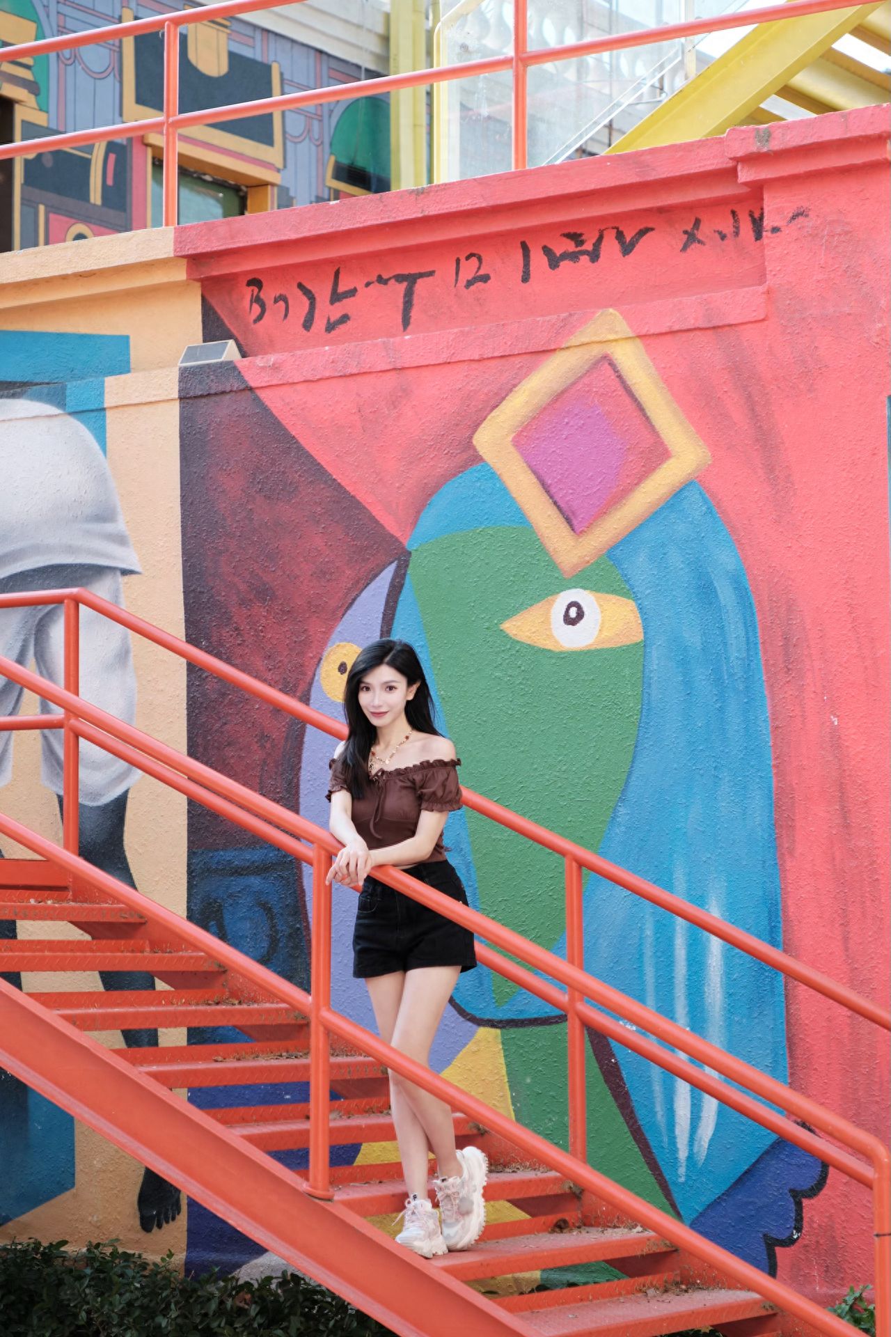 Photo by Moon River Art Town - Red Staircase