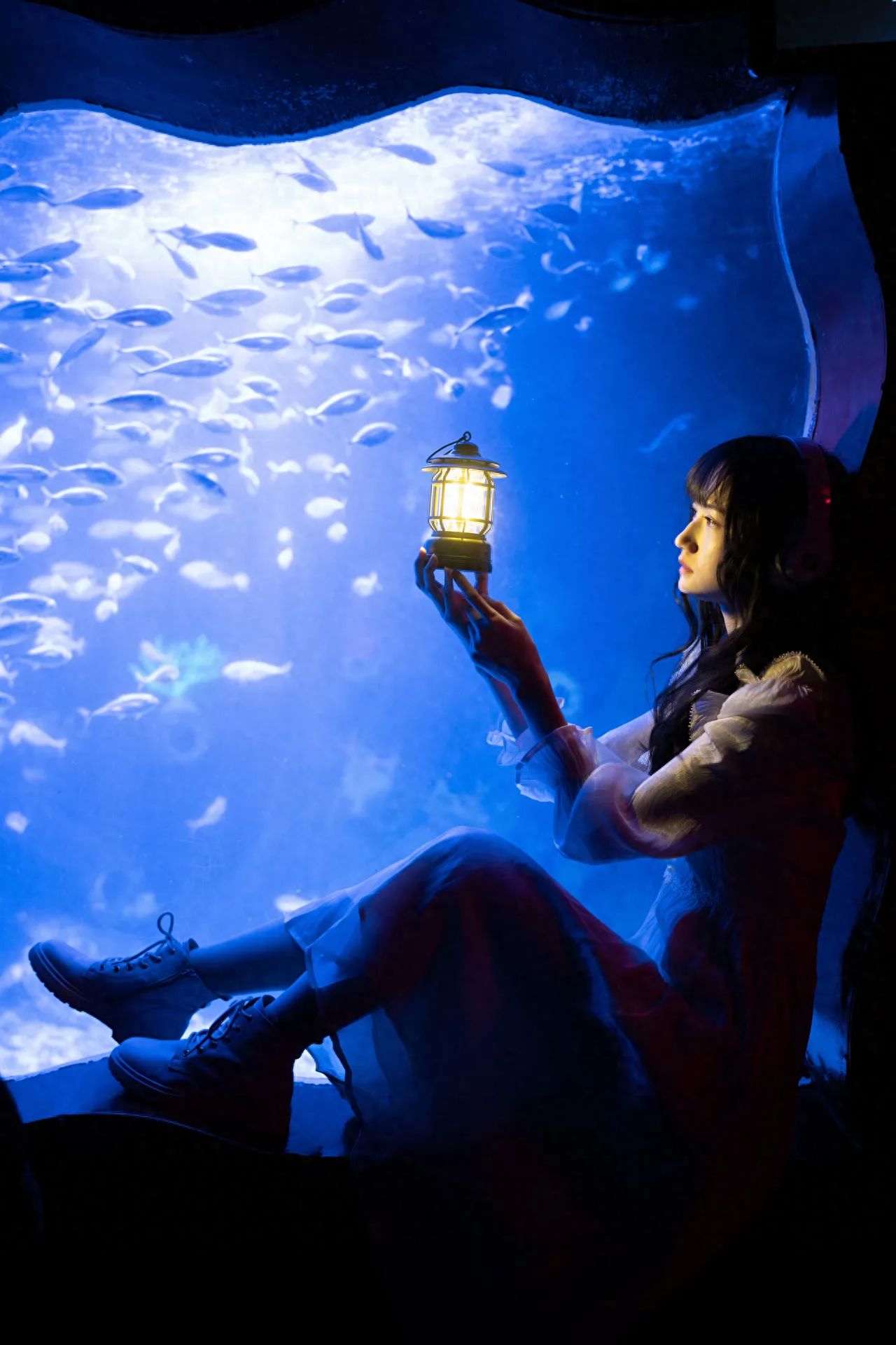 Photo by Pacific Ocean Underwater World Expo - Take a Picture with the School of Fish at the Window