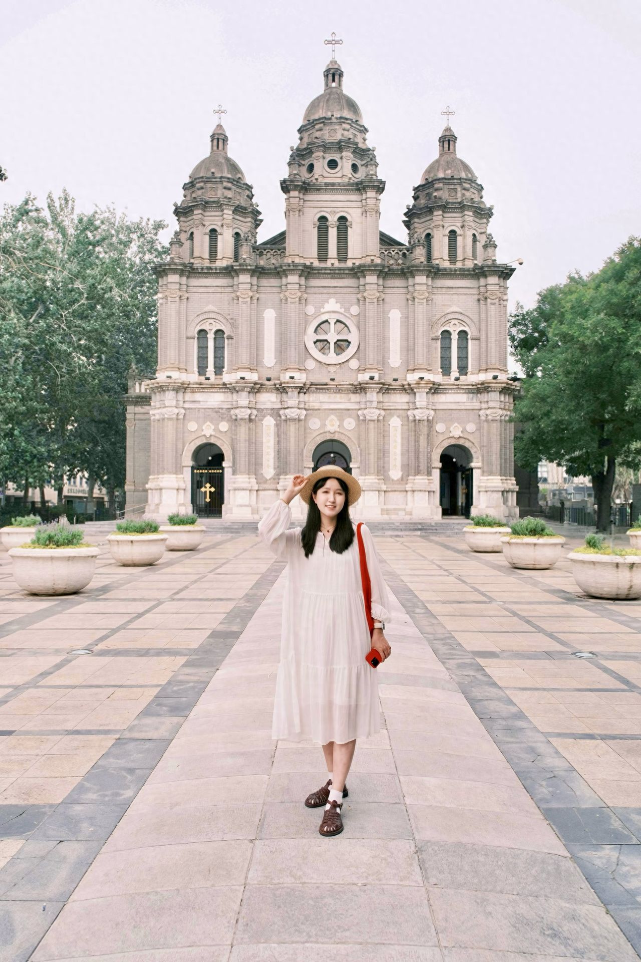 Photo by Wangfujing Dongtang Catholic Church - Square in front of the Church