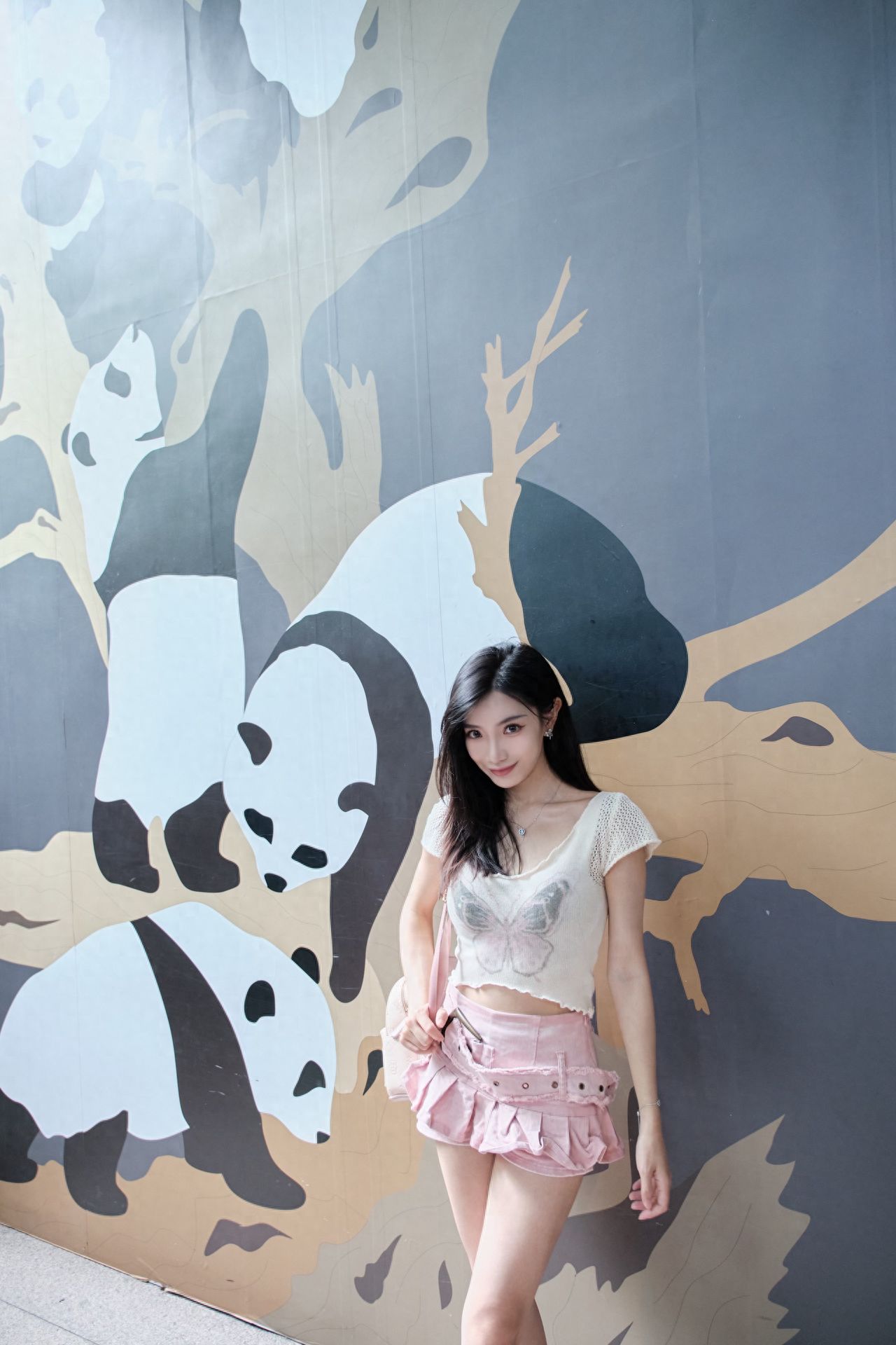 Photo by Beijing Zoo - Panda Climbing Tree Mural