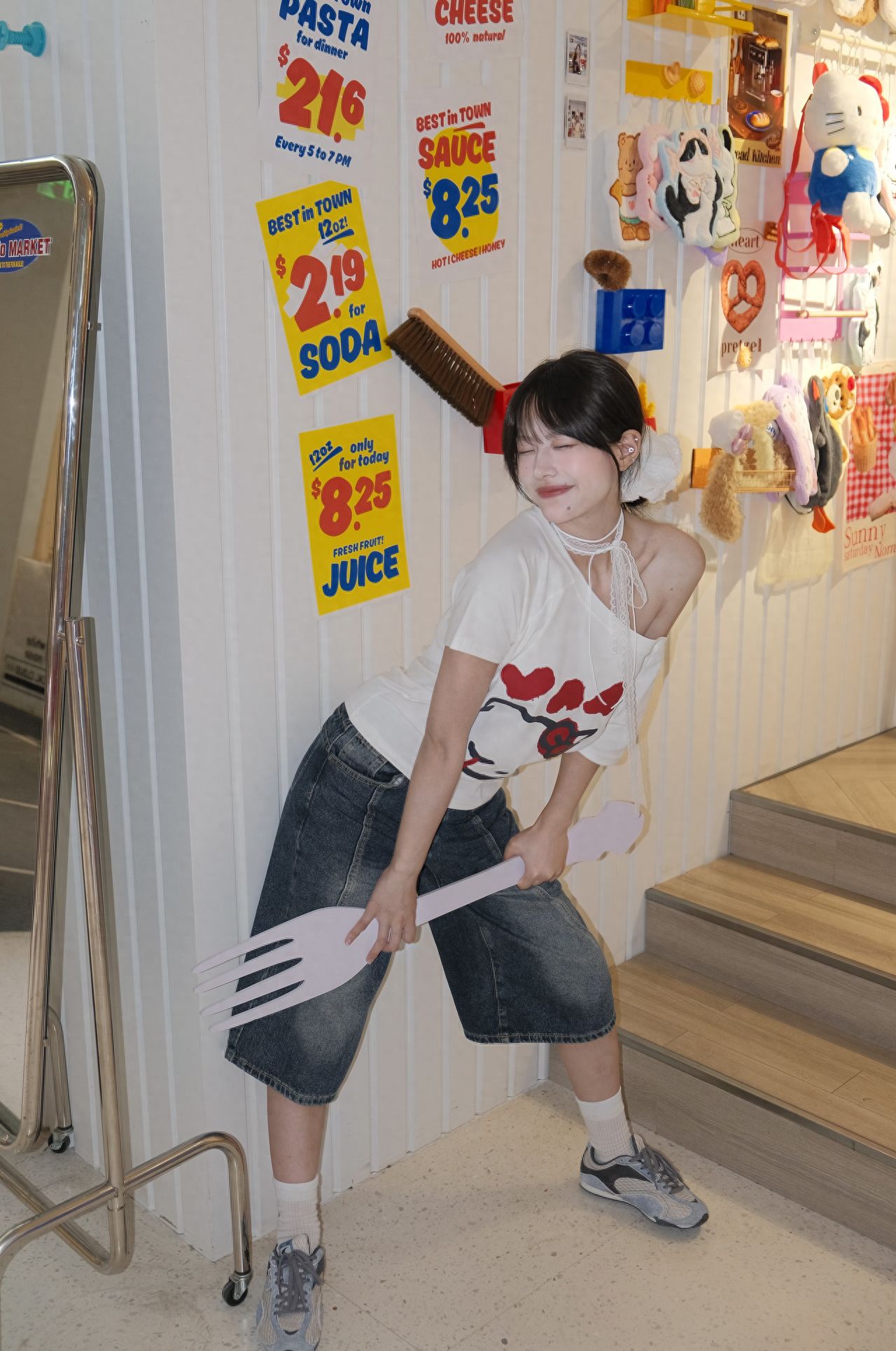 Photo by PinkDojo - White Wall Merchandise Display Stickers