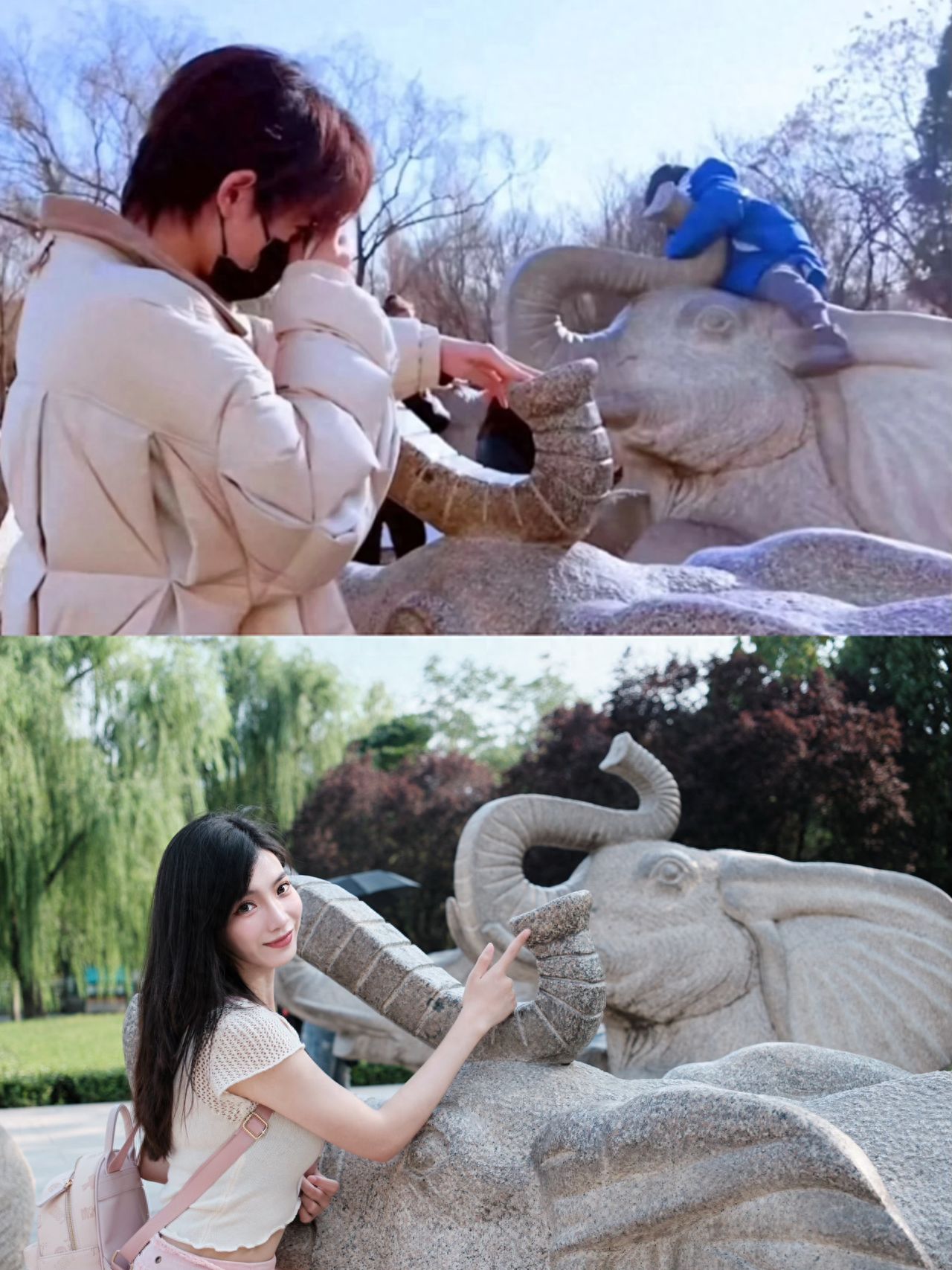 Photo by Beijing Zoo - Stone Elephant, same as Song Yaxuan's