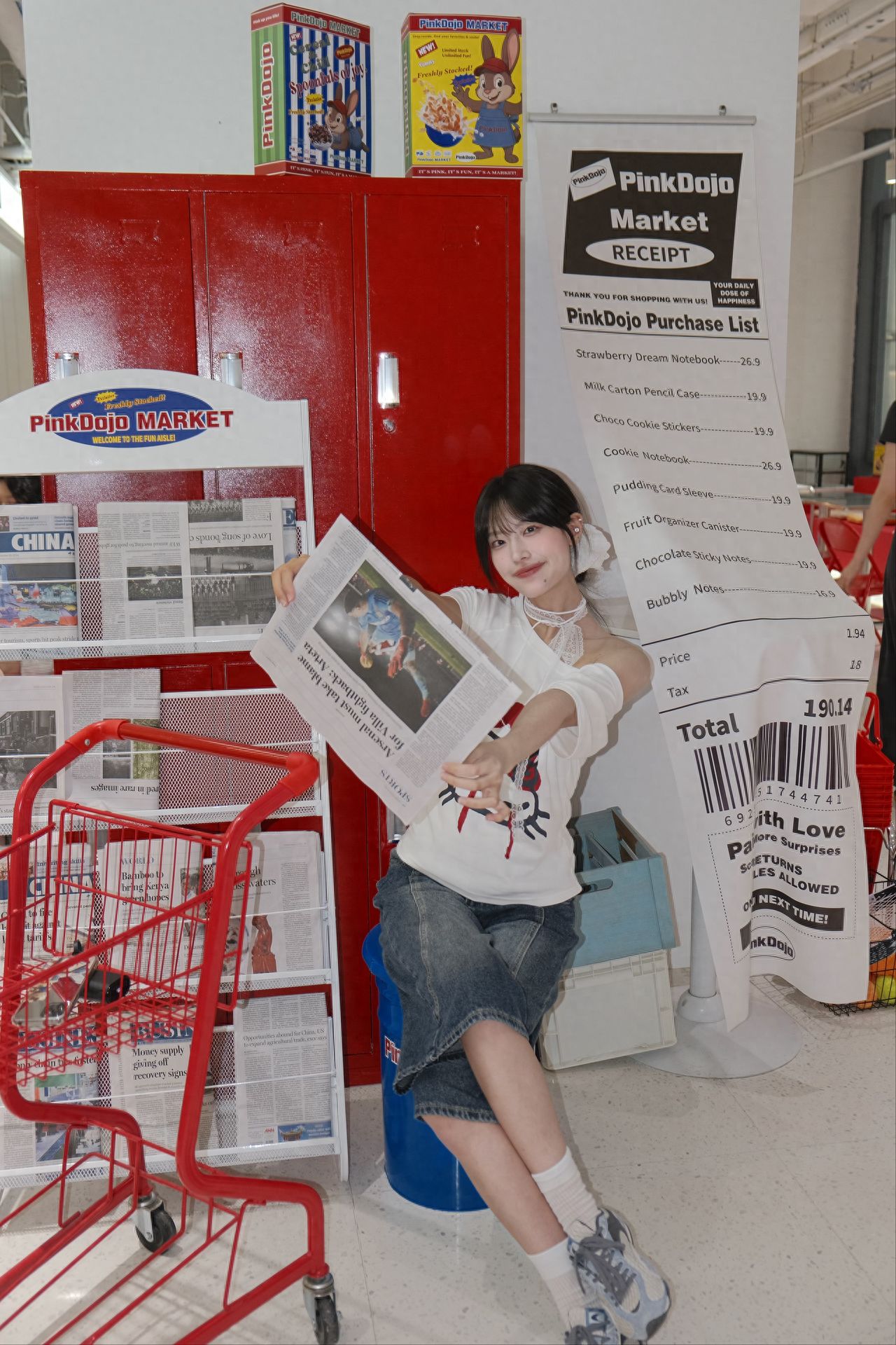 Photo by PinkDojo - In front of the red cabinet