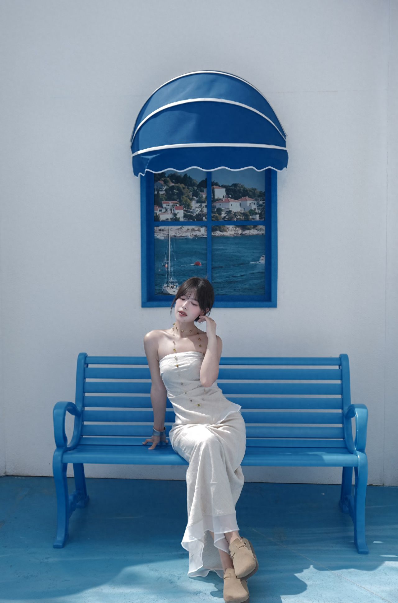 Photo by Xisanqi Vanke Center - Blue Display Windows and Chairs