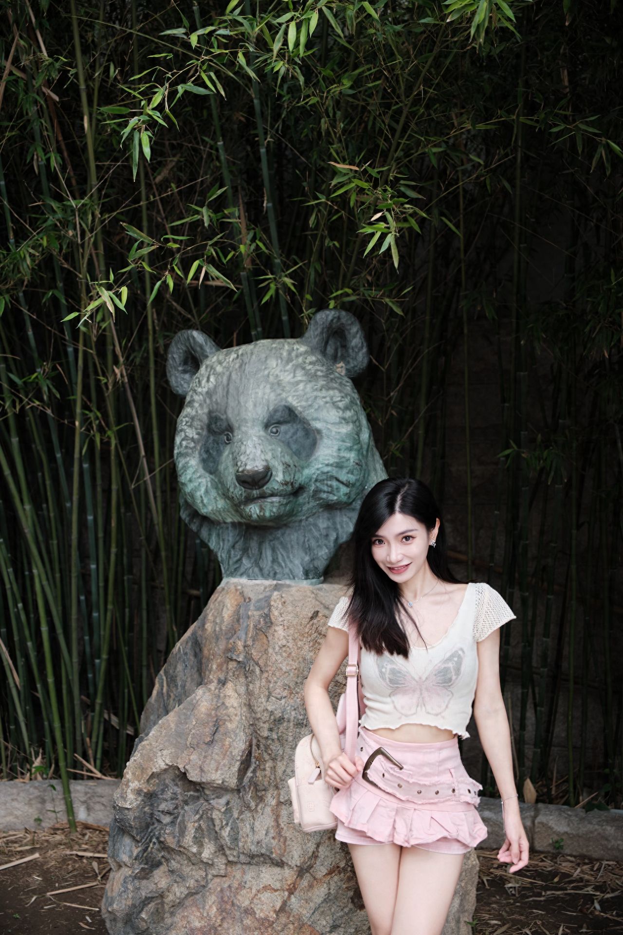 Photo by Beijing Zoo - Giant Panda Pavilion Panda Head Sculpture