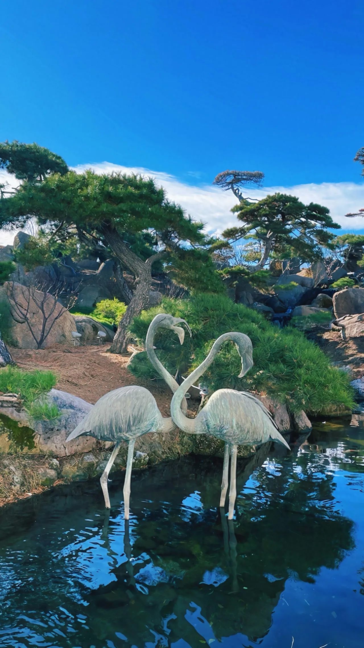 Photo by Luo Hong Photography Art Museum - Flamingo Sculpture