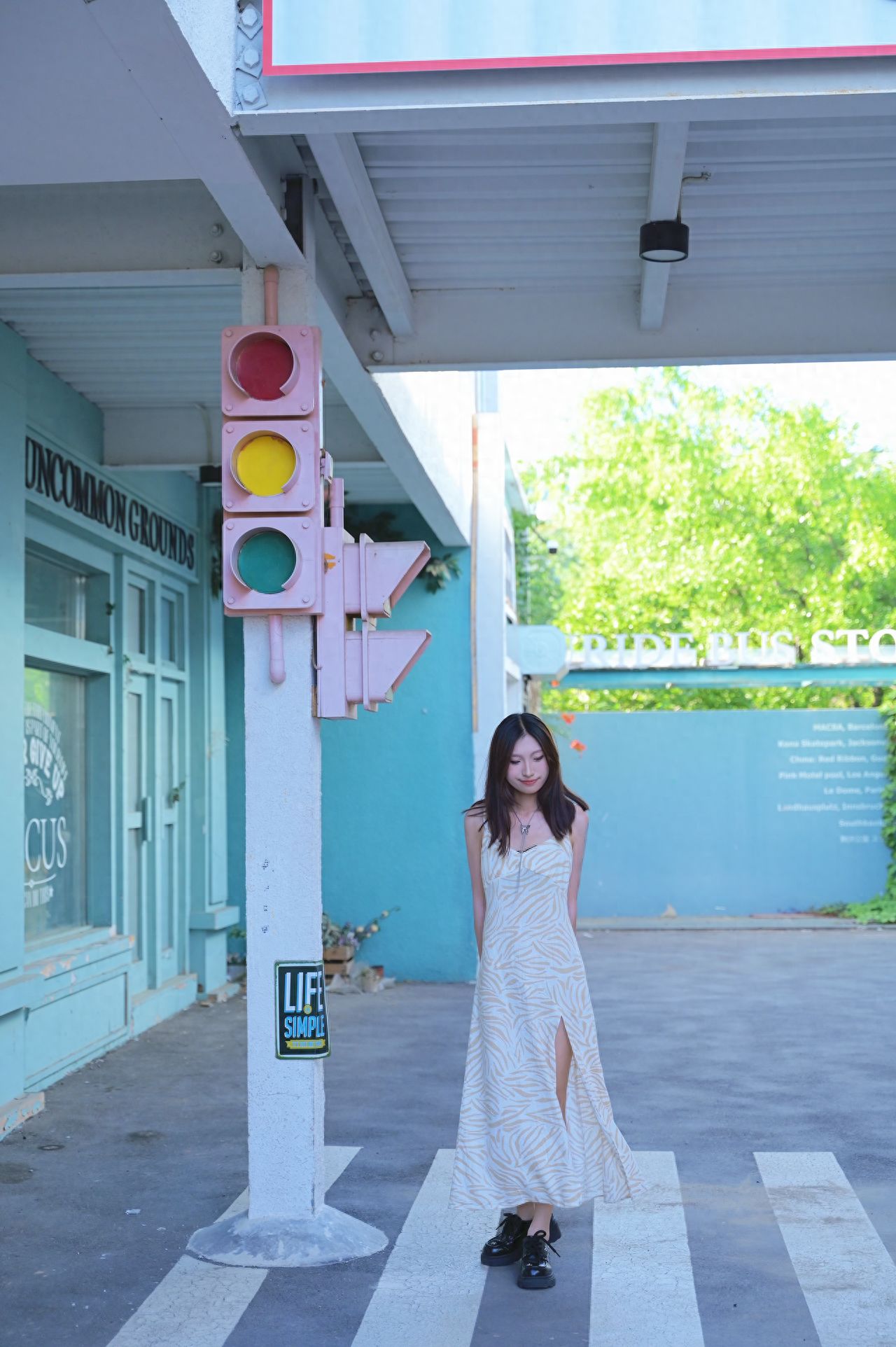 Photo by 491 Space - Pink Traffic Light Installation