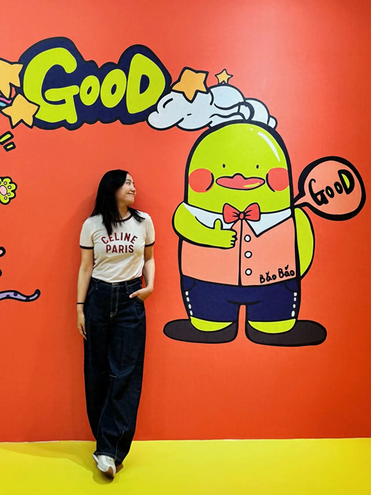 Photo by Beijing BaoBao is here - Take a photo with the cartoon mural.