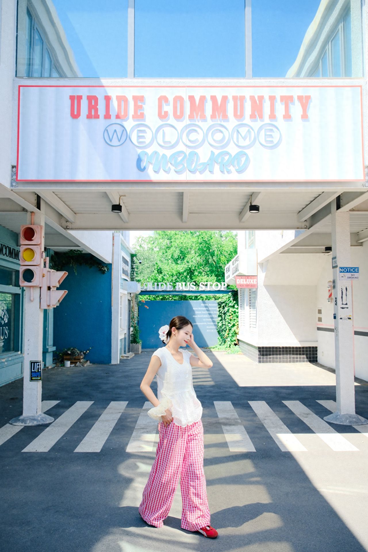 Photo by The zebra crossing downstairs at Space-onboard 491.