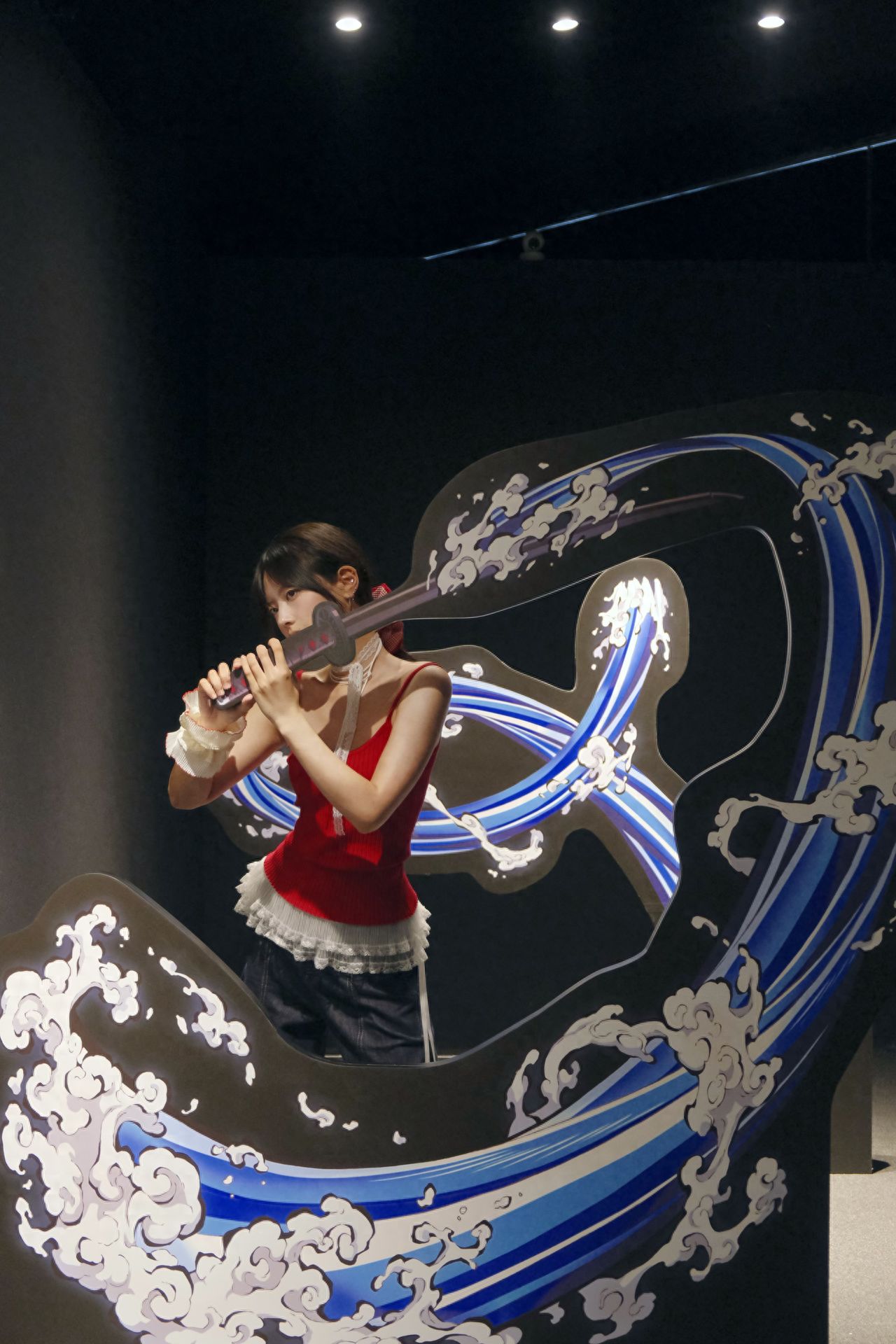 Photo by Chaoyang Joy City - Demon Slayer Exhibition Water Knife Standing Sign