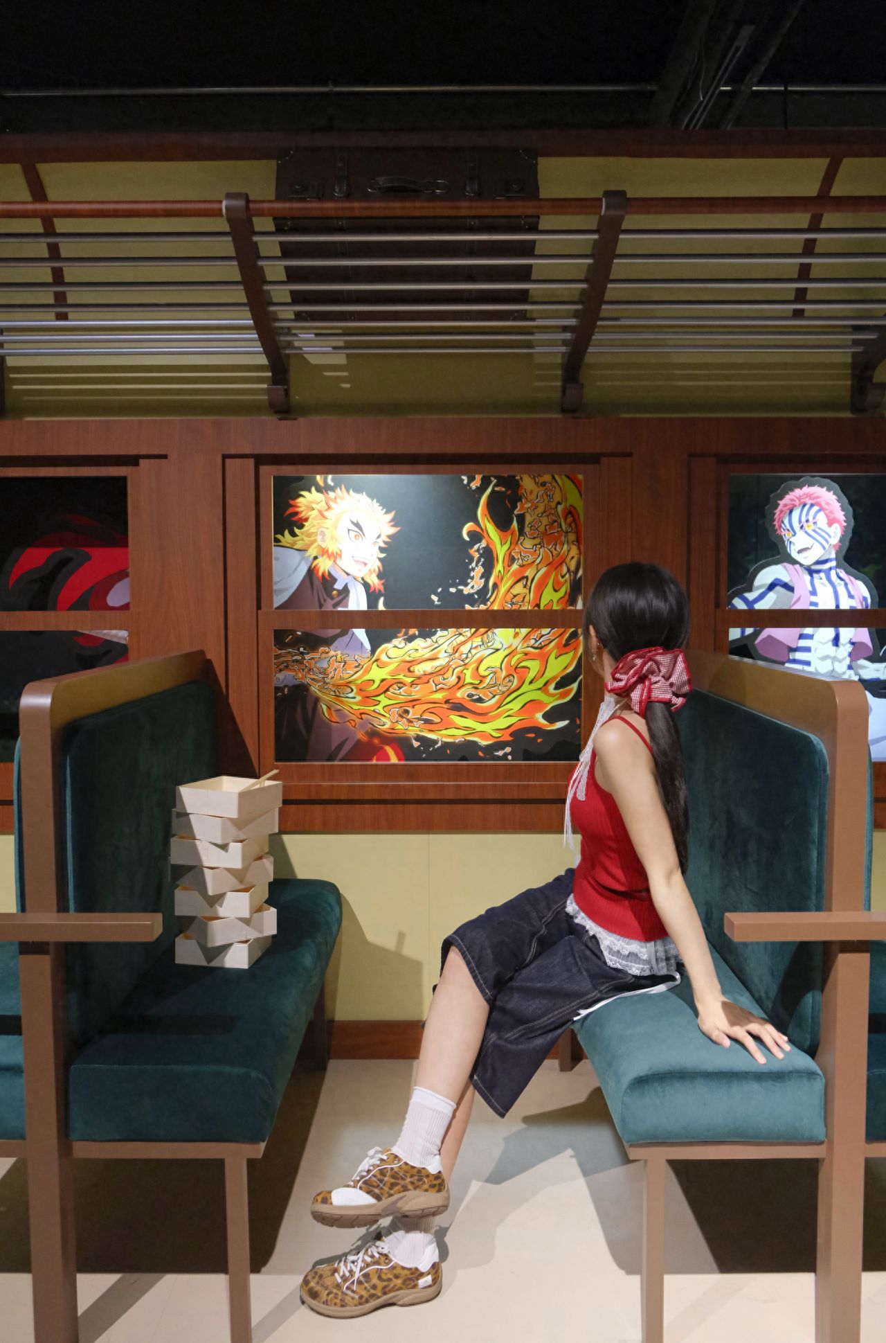 Photo by Chaoyang Joy City - Demon Slayer Exhibition Flame Pillar Portrait Wall