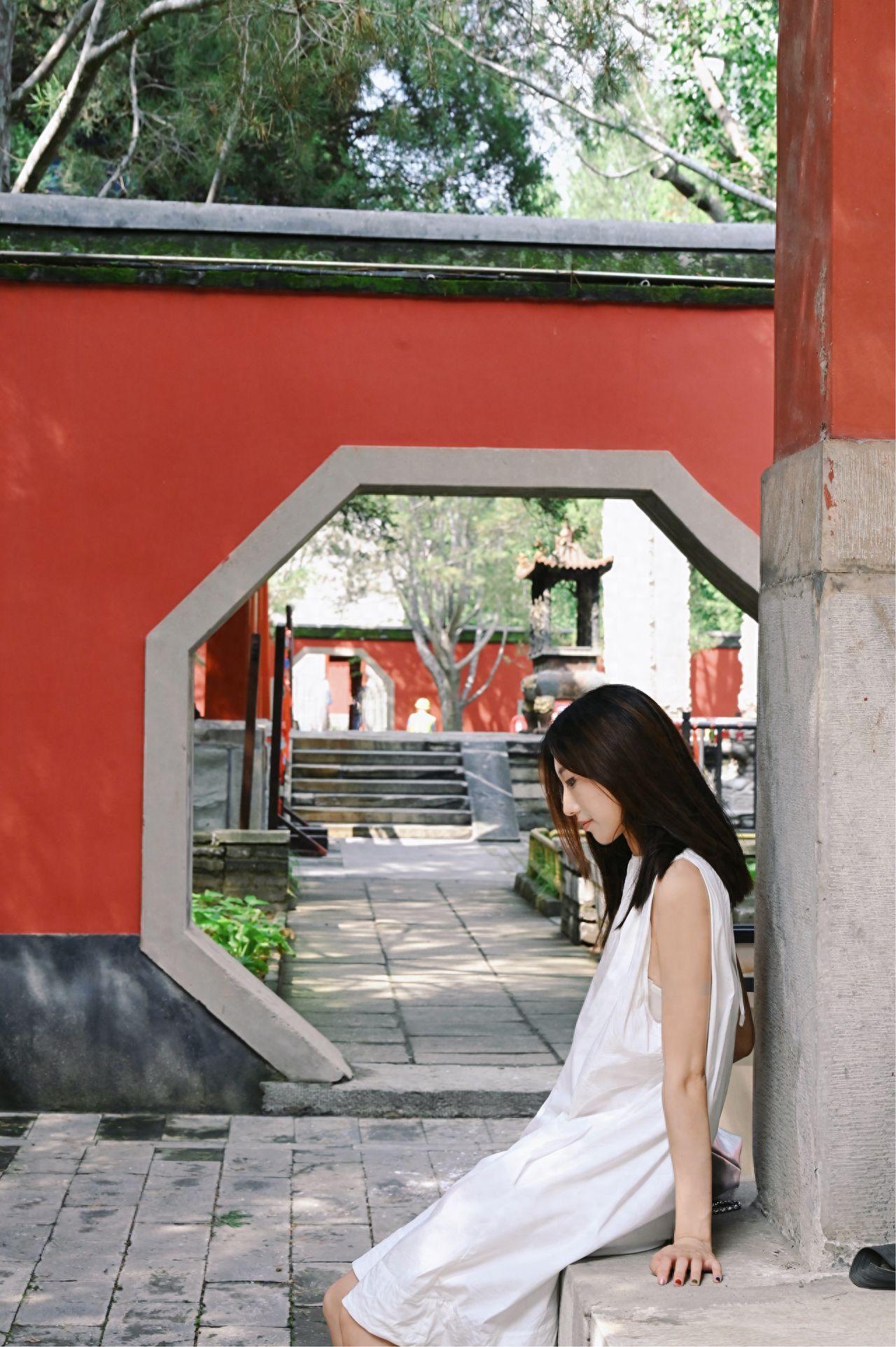Photo by Fragrant Hills Park Biyun Temple - Red Rhombus Archway