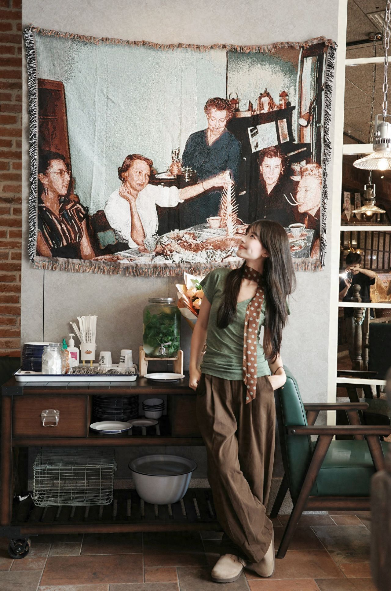 Photo by New York Bagel Museum (Blue Harbor Store) - In Front of the Vintage Curtain