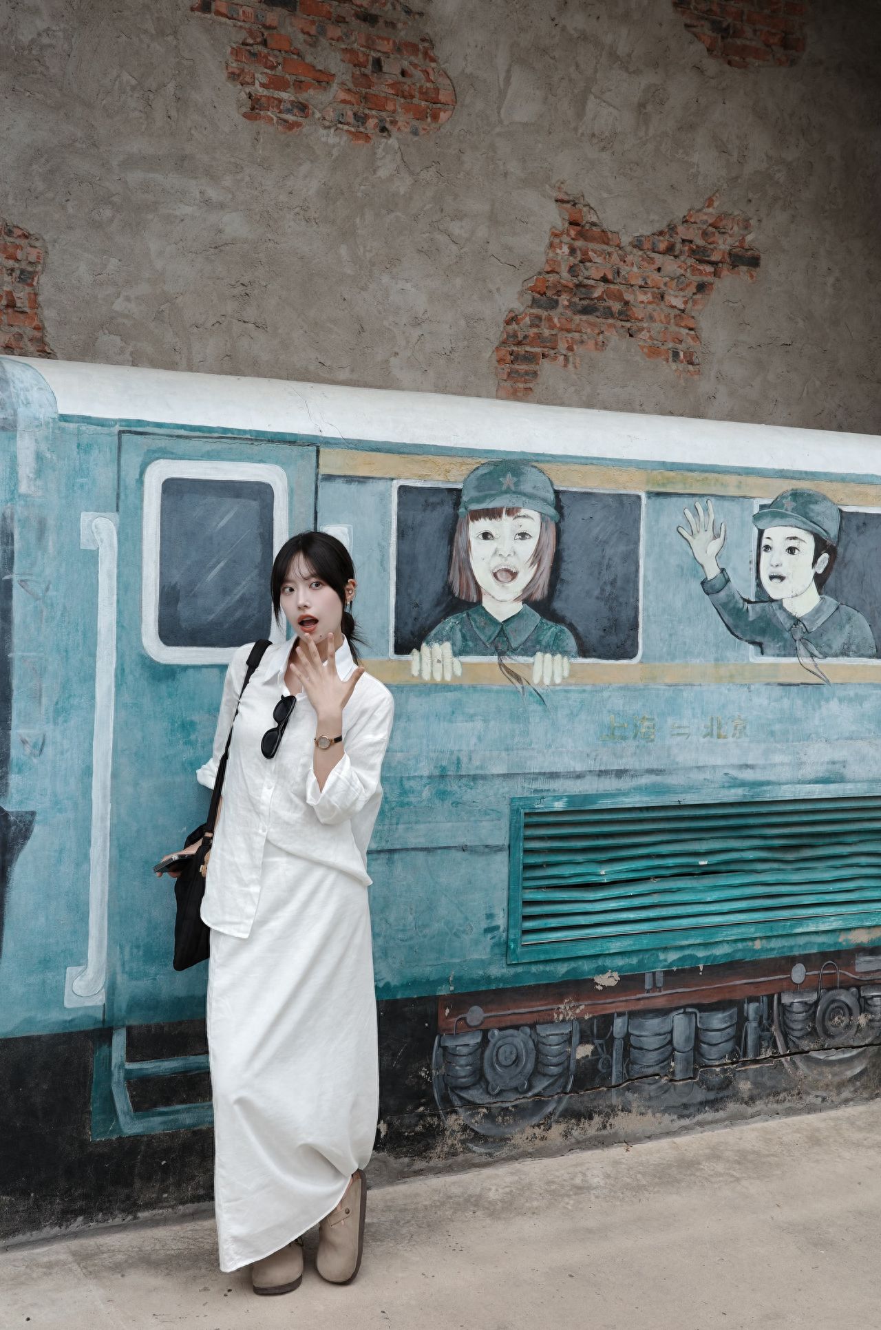 Photo by Jinghui Plaza - Wall Painting Train Carriage