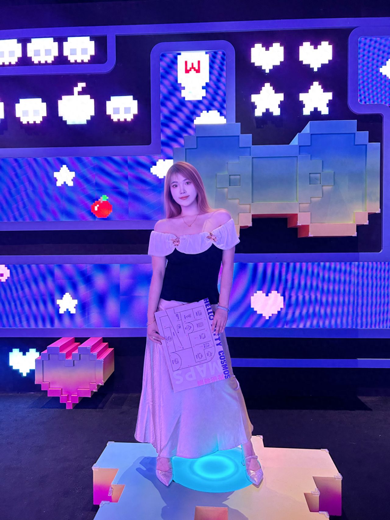 Photo by Beijing Times Art Museum - Blue Pixel Wall