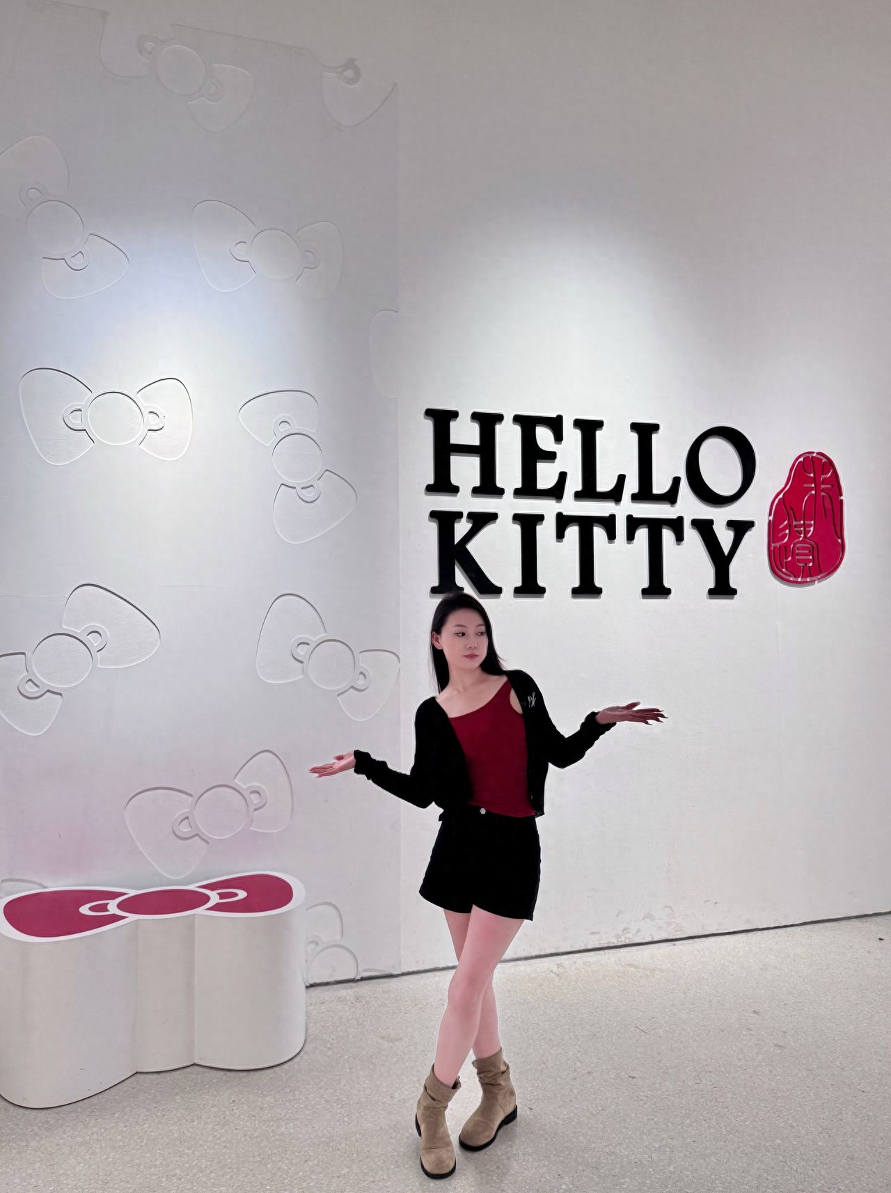 Photo by Beijing Times Art Museum - HELLO KITTY Typography Wall