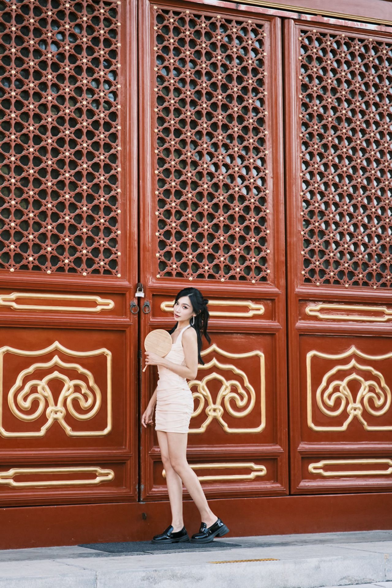 Photo by Wanshou Temple - Red Carved Door
