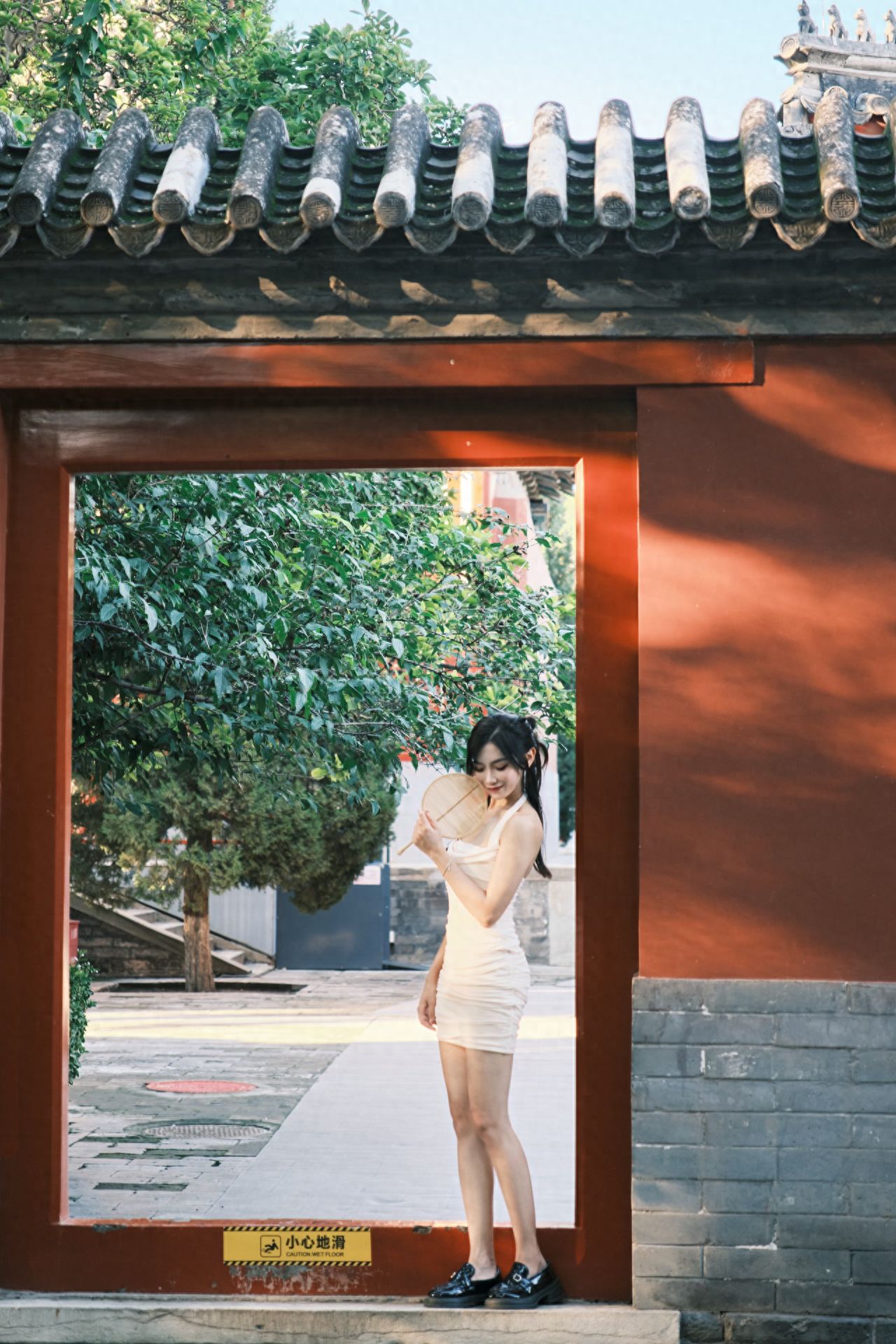 Photo by Beijing Wanshou Temple - Red Rectangular Door Frame