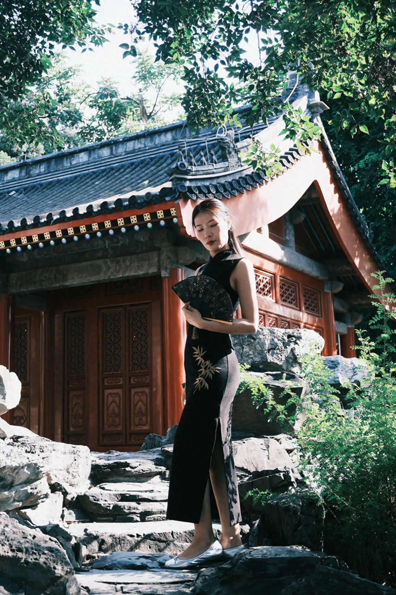 Photo by Beijing Wanshou Temple - Red Ancient Architecture and Rockery