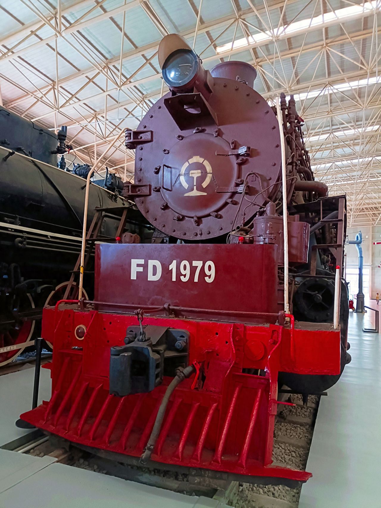 Photo by China Railway Museum - Red Steam Locomotive