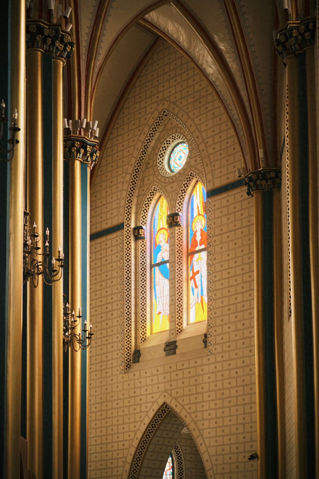 Photo by Xishiku Catholic Church - Stained Glass Light and Shadow