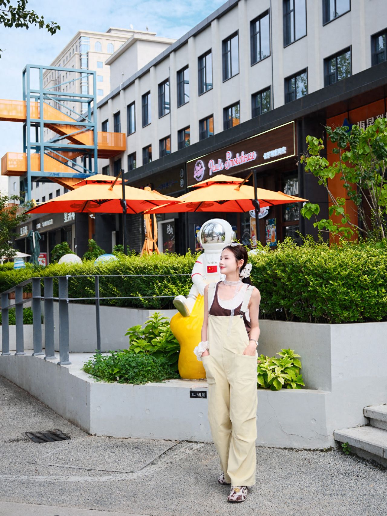 Photo by Beijing Satellite Manufacturing Factory Science and Technology Park - Astronaut Statue on the Star