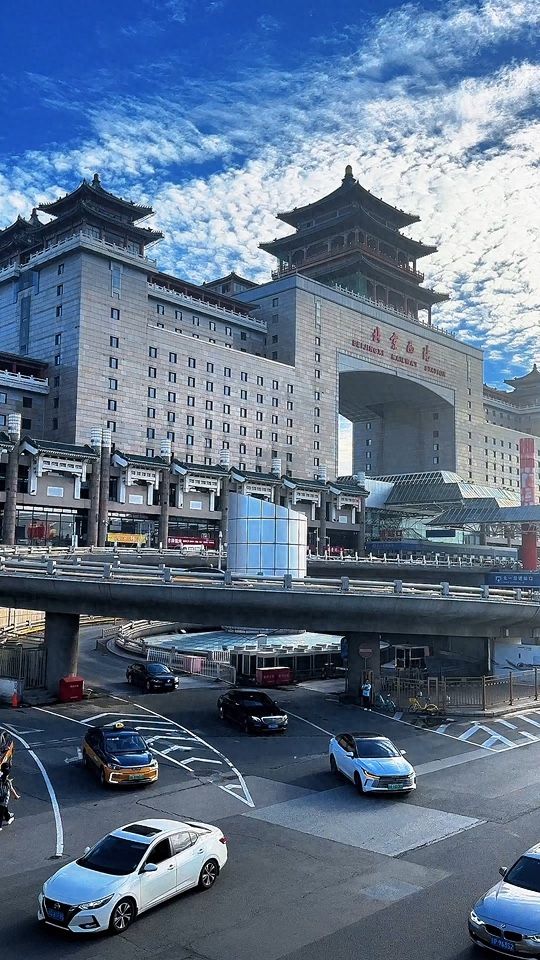 Photo by Beijing West Railway Station - Ancient Architecture and Overpass