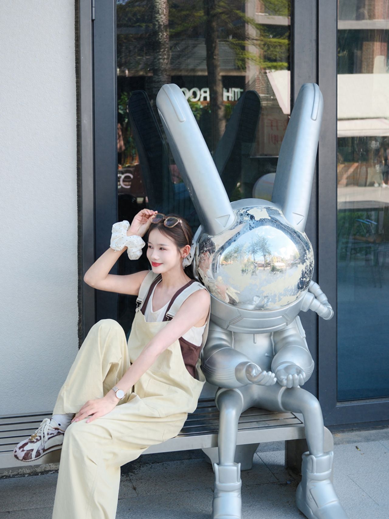 Photo by Beijing Satellite Manufacturing Factory Science and Technology Park - Silver Statue Group Photo