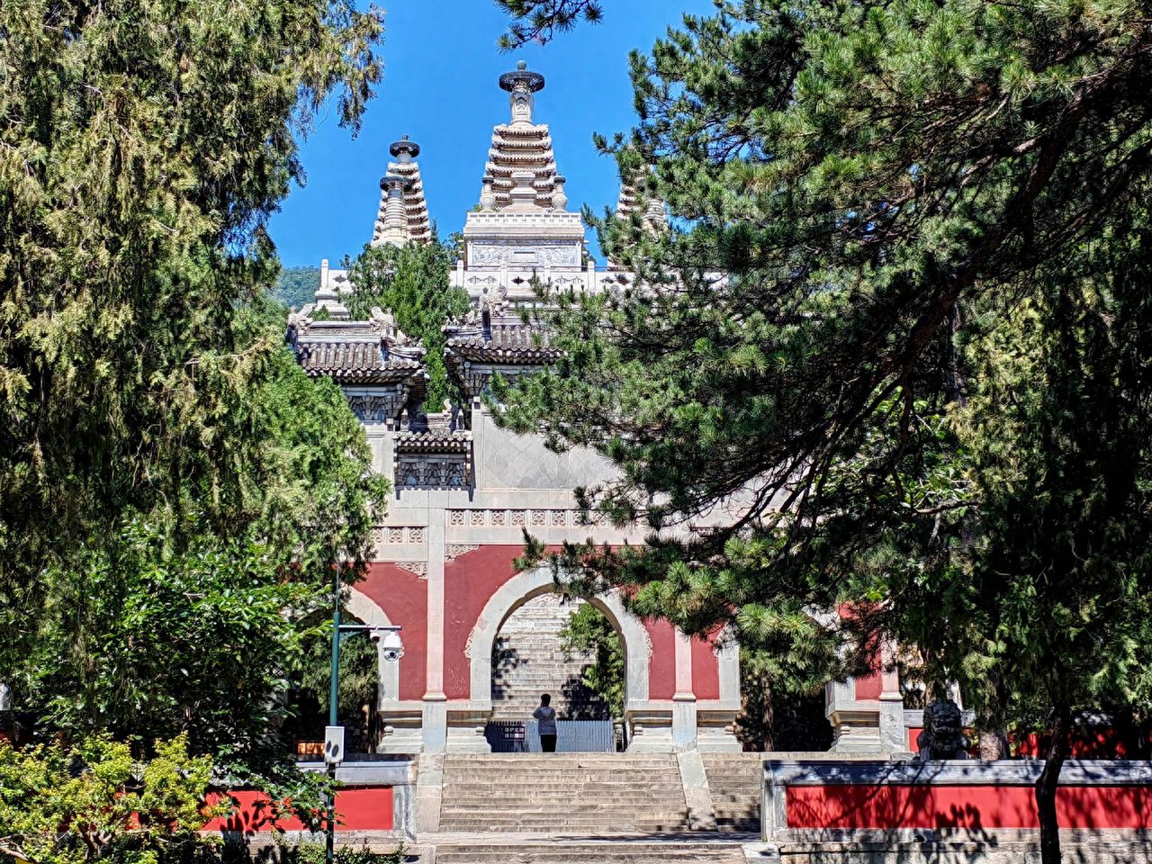 Photo by Fragrance Hill Park - Biyun Temple Main Gate Architecture and Trees