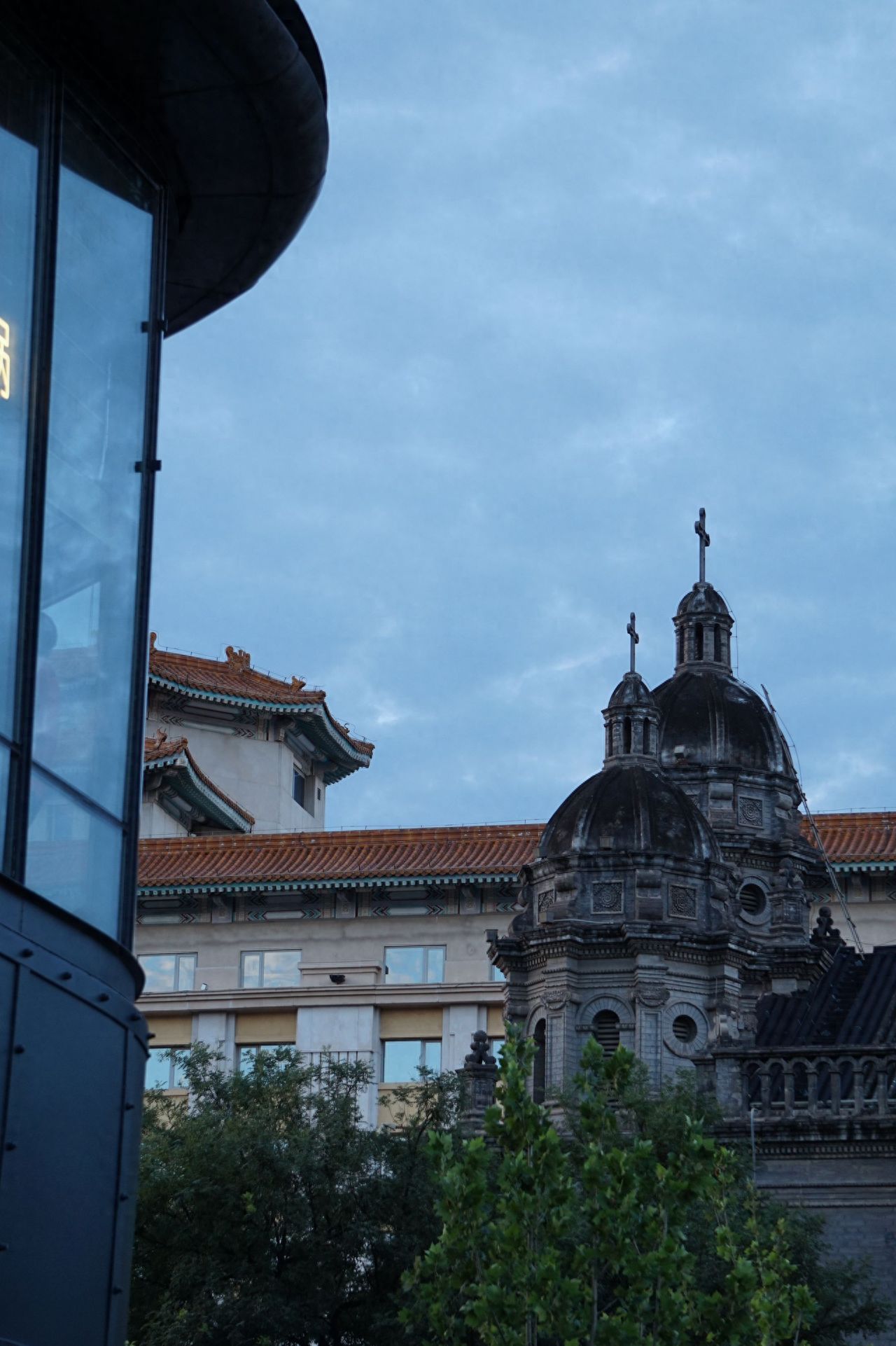 Photo by Wangfujing Church - Church Dome Architecture and Greenery