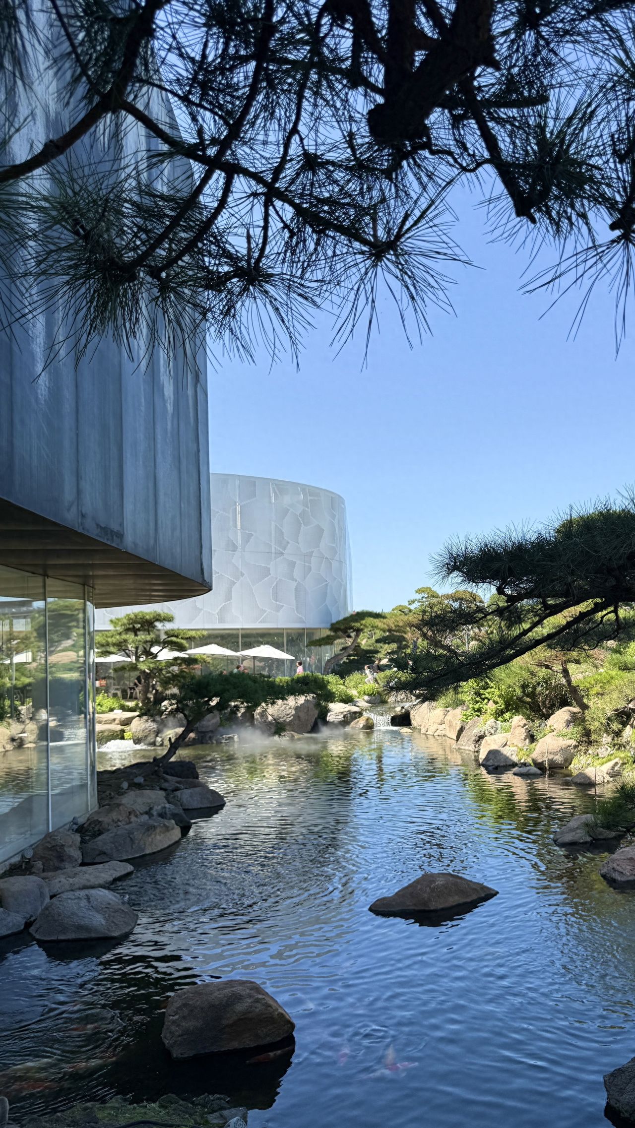 Photo by Luo Hong Photography Art Museum - Water Feature, Rock Architecture, and Greenery
